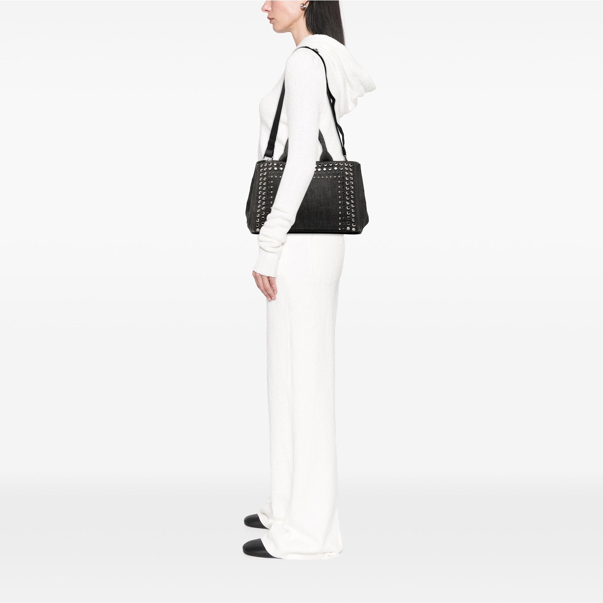 Prada Denim Canapa Bijoux Satchel