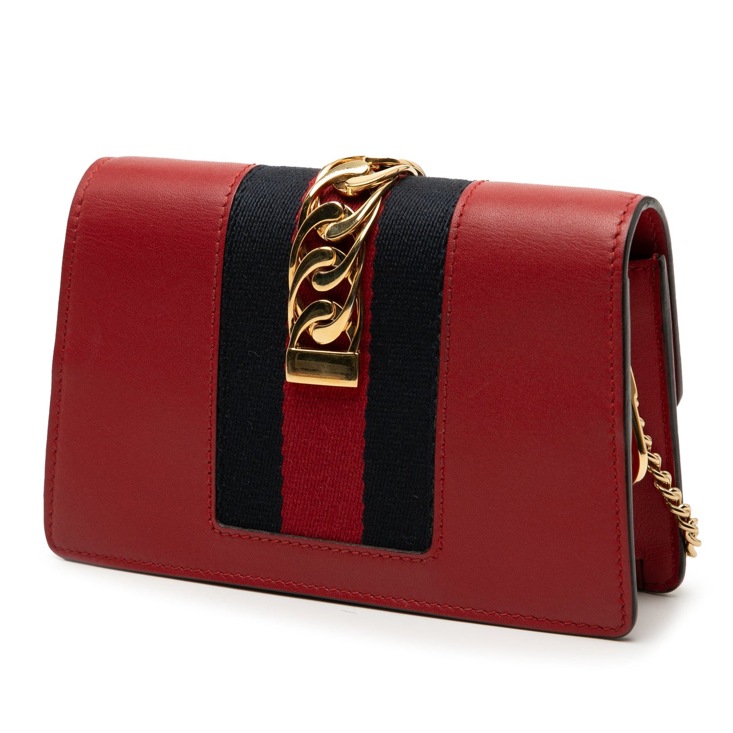 Gucci Super Mini Leather Sylvie Chain Crossbody