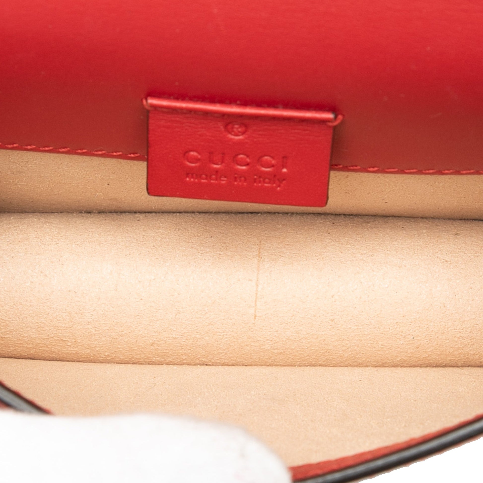 Gucci Super Mini Leather Sylvie Chain Crossbody