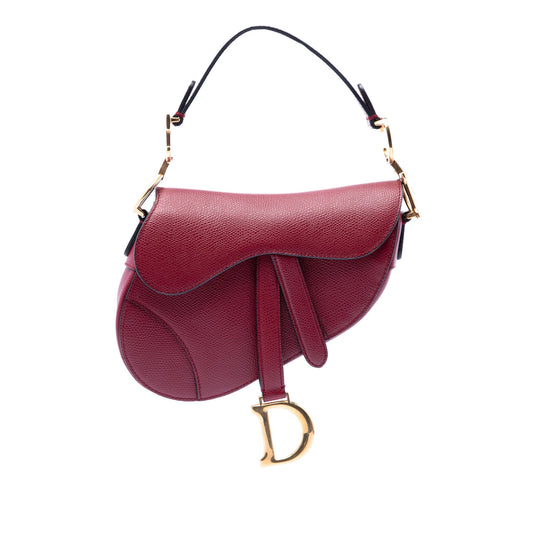 Dior Mini Grained Calfskin Saddle Bag