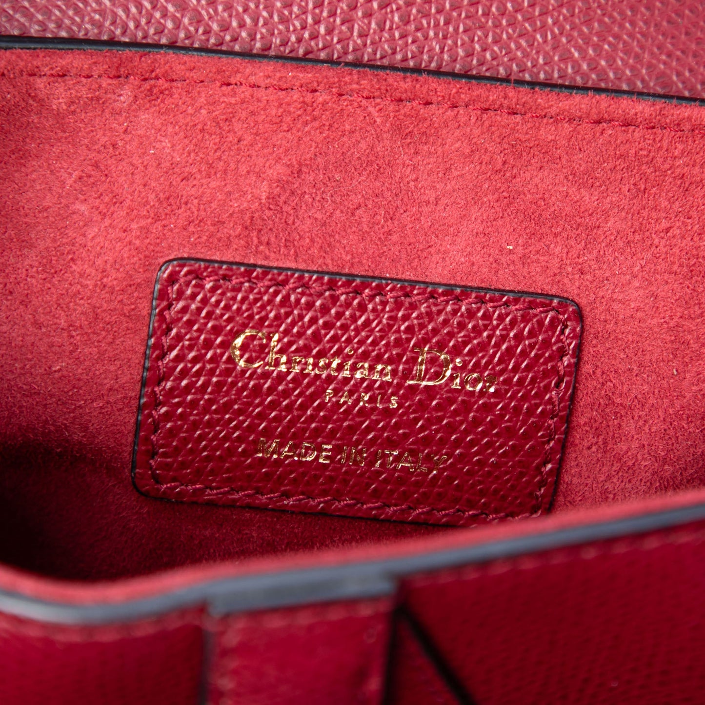 Dior Mini Grained Calfskin Saddle Bag