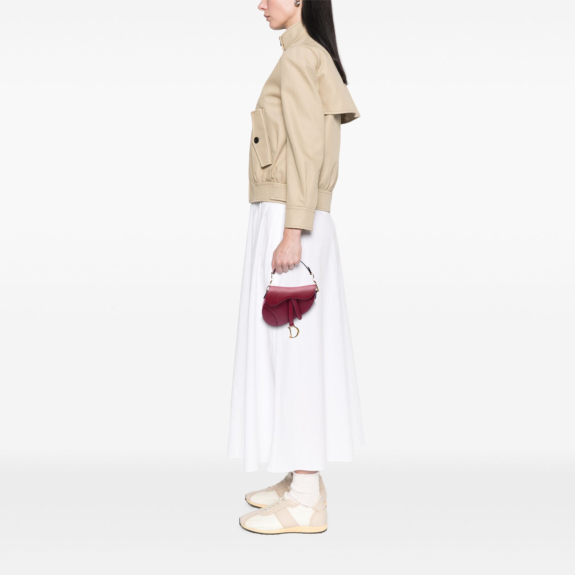 Dior Mini Grained Calfskin Saddle Bag