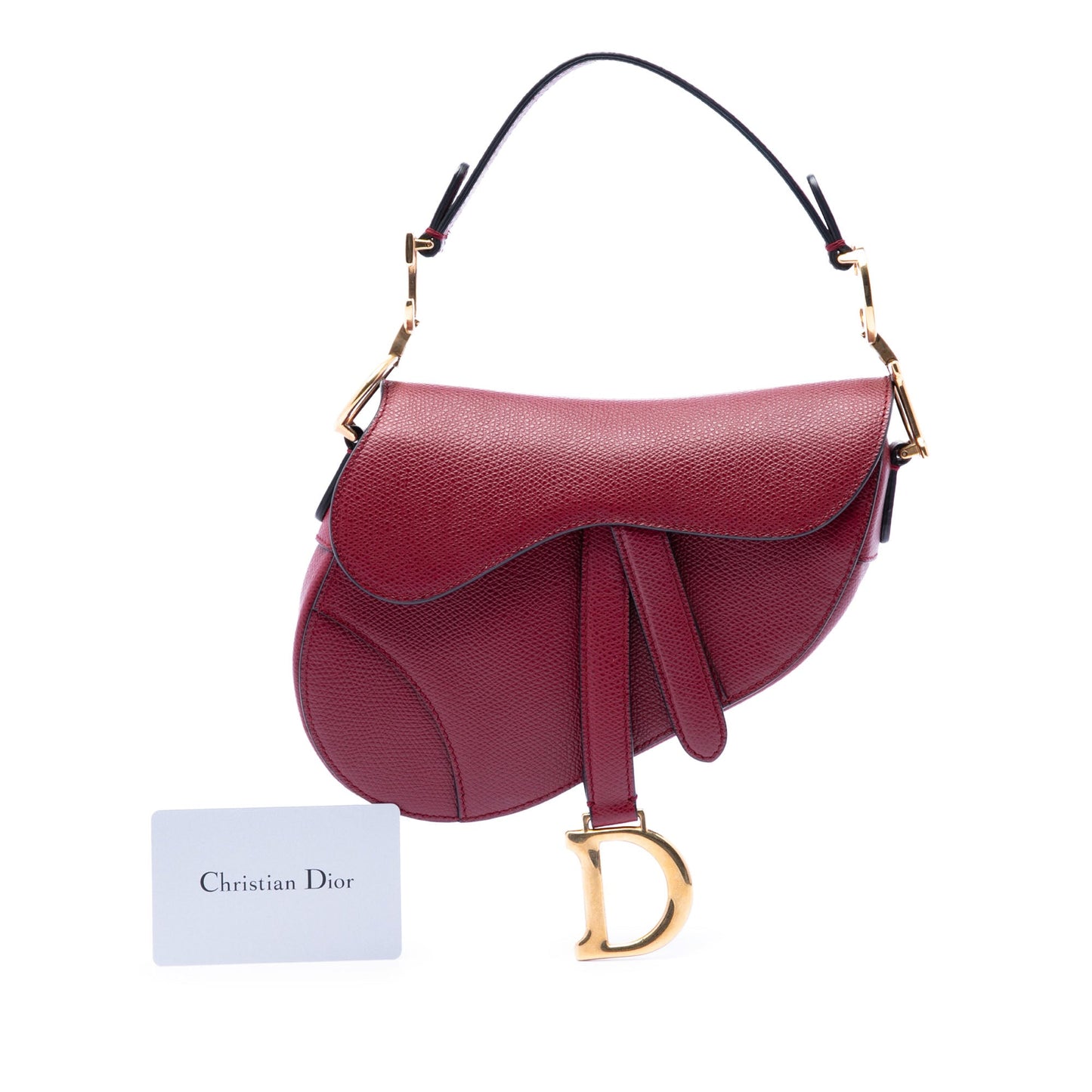 Dior Mini Grained Calfskin Saddle Bag