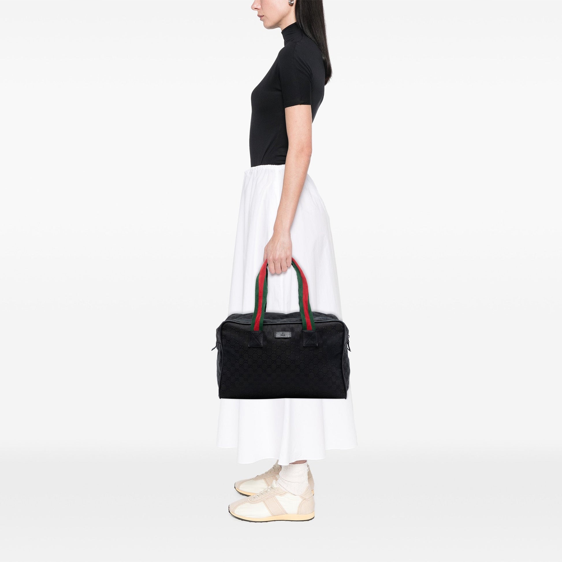 Gucci GG Canvas Web Travel Bag