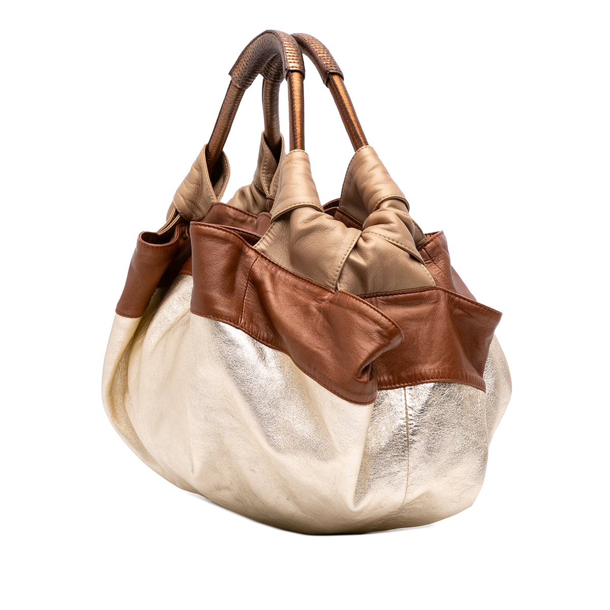 LOEWE Tricolor Nappa Aire — Gold