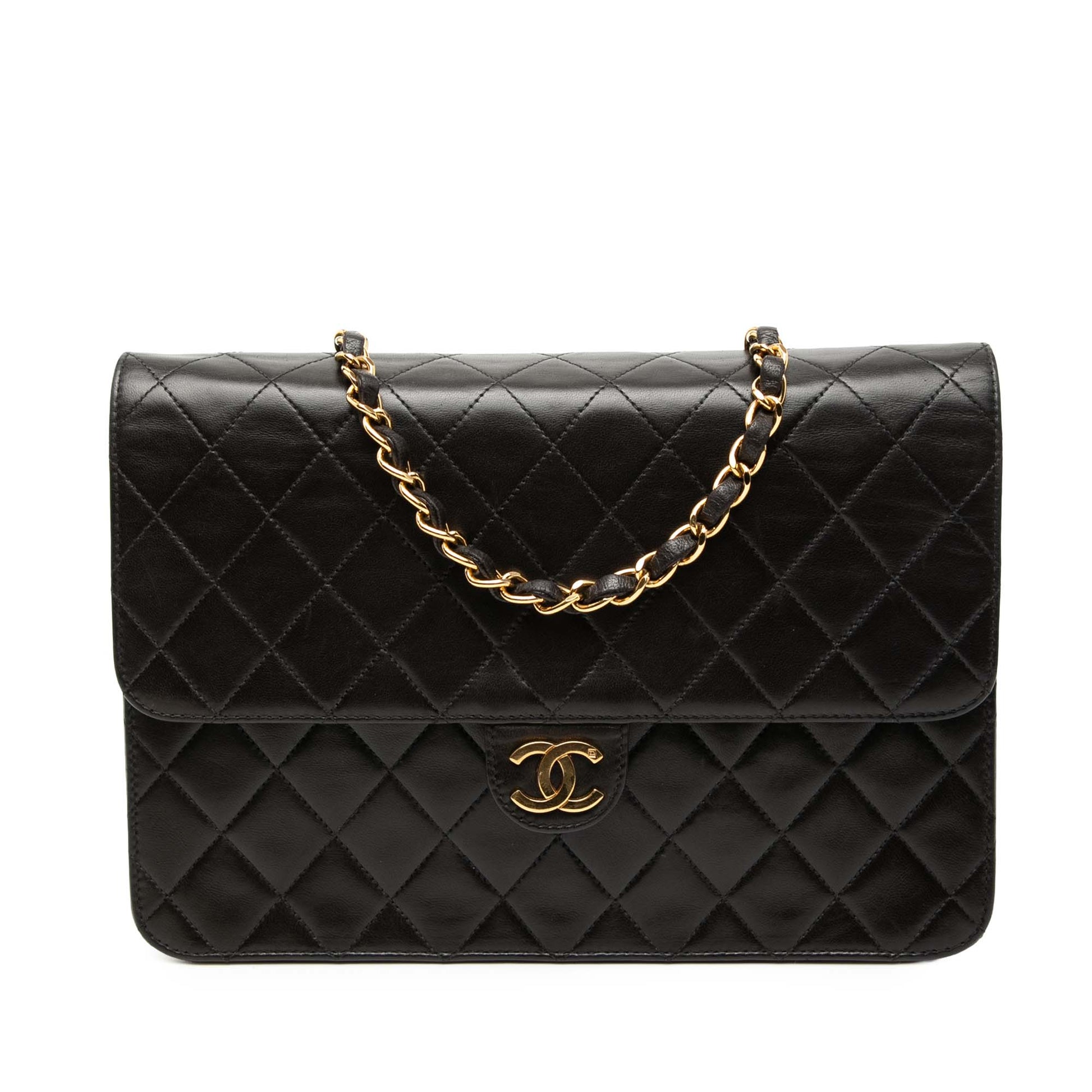 Chanel Medium CC Quilted Lambskin Single Flap