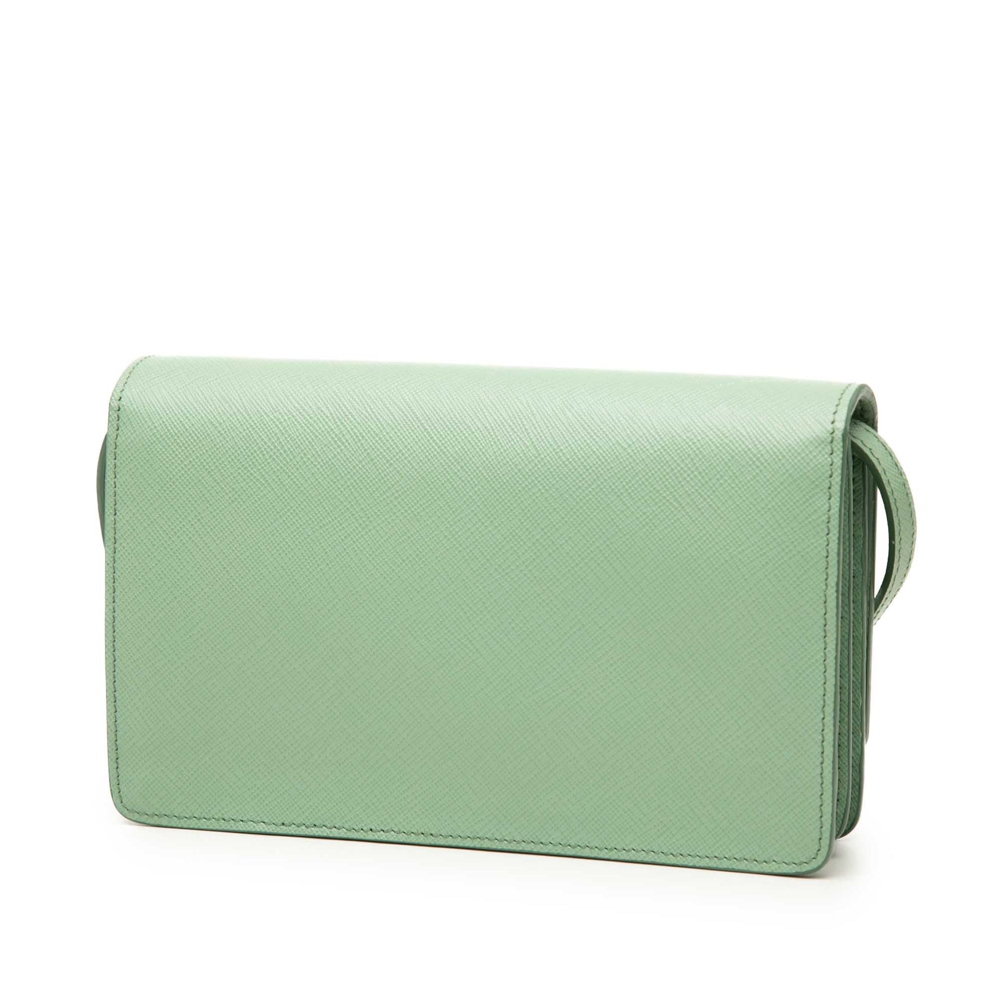 Prada Saffiano Wallet on Strap