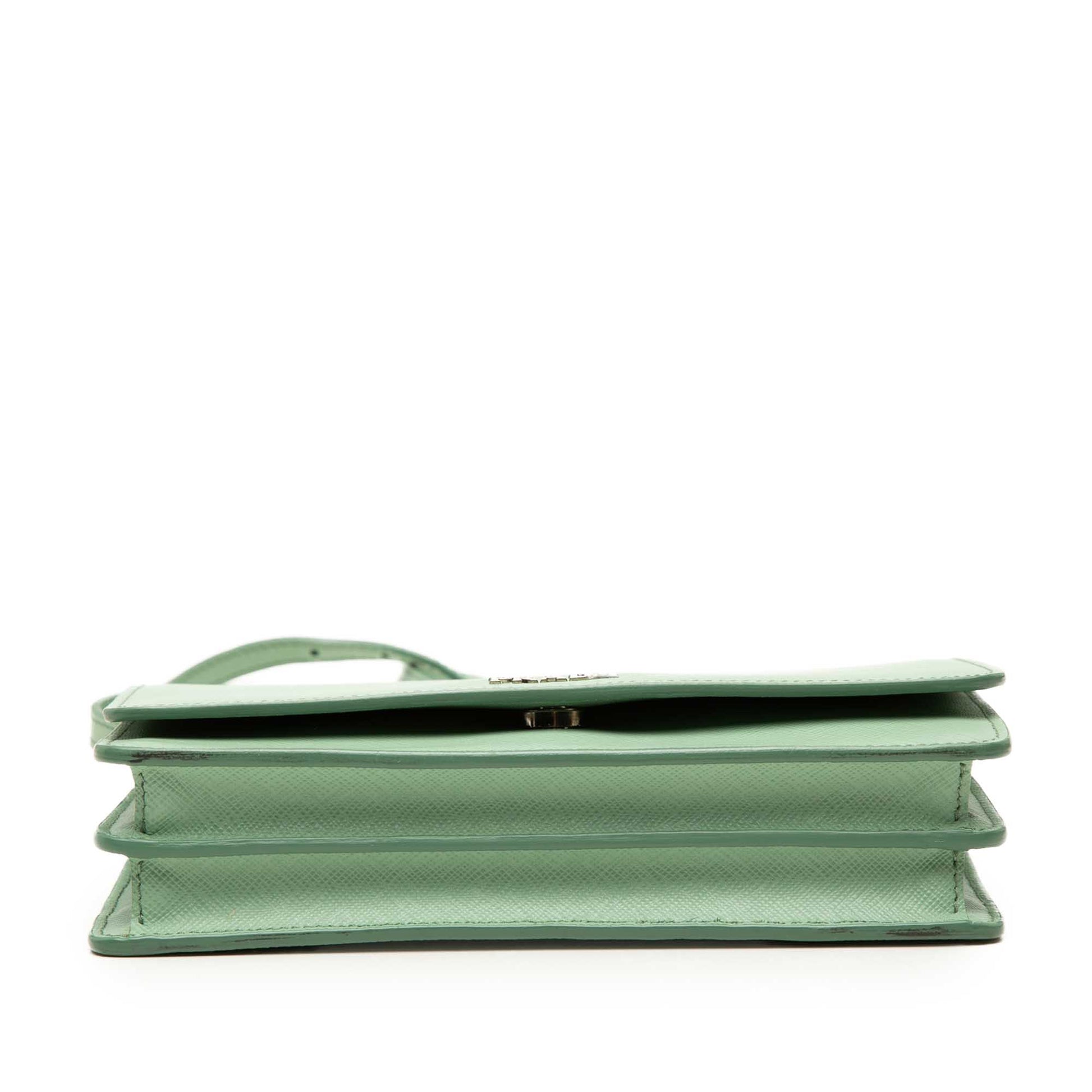 Prada Saffiano Wallet on Strap