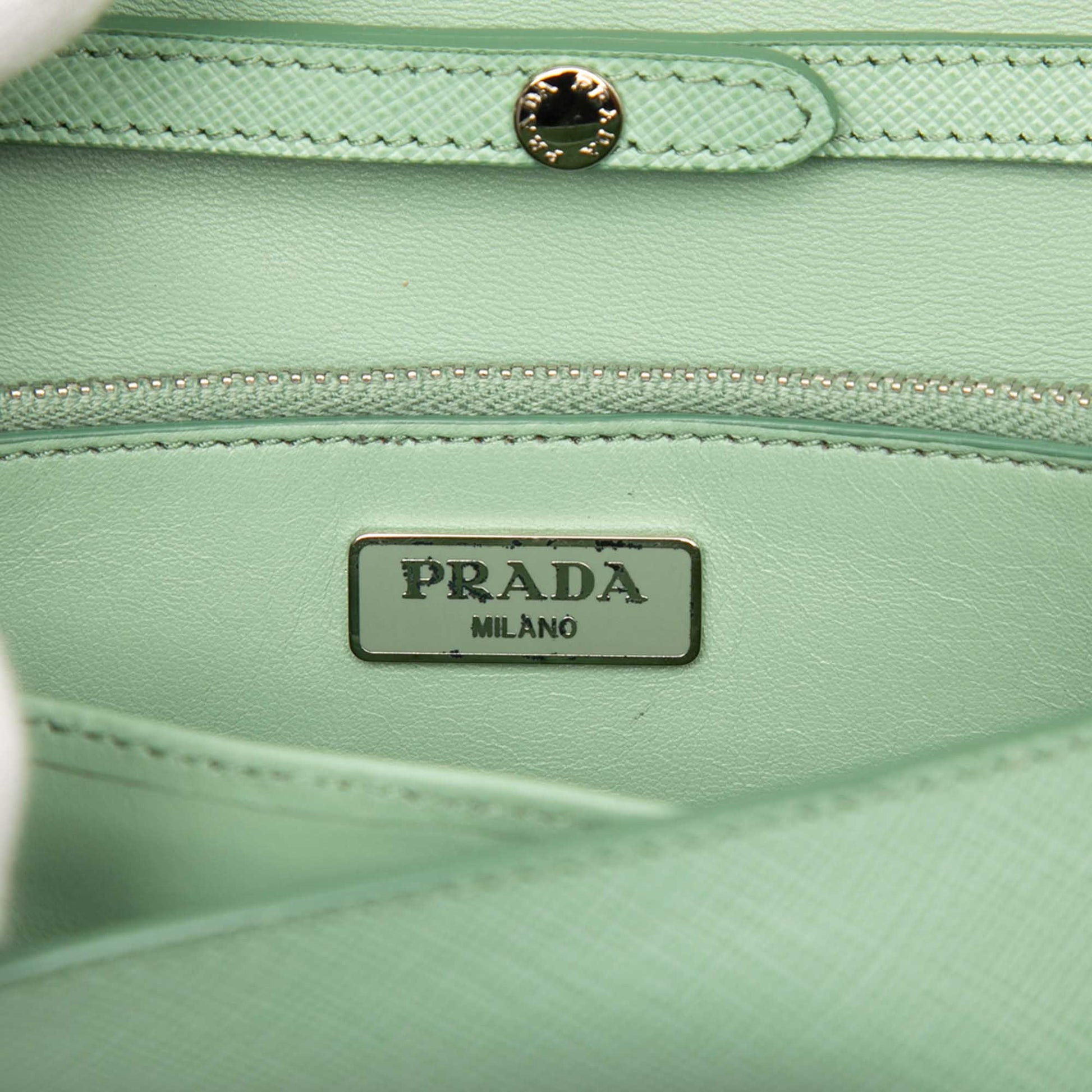 Prada Saffiano Wallet on Strap