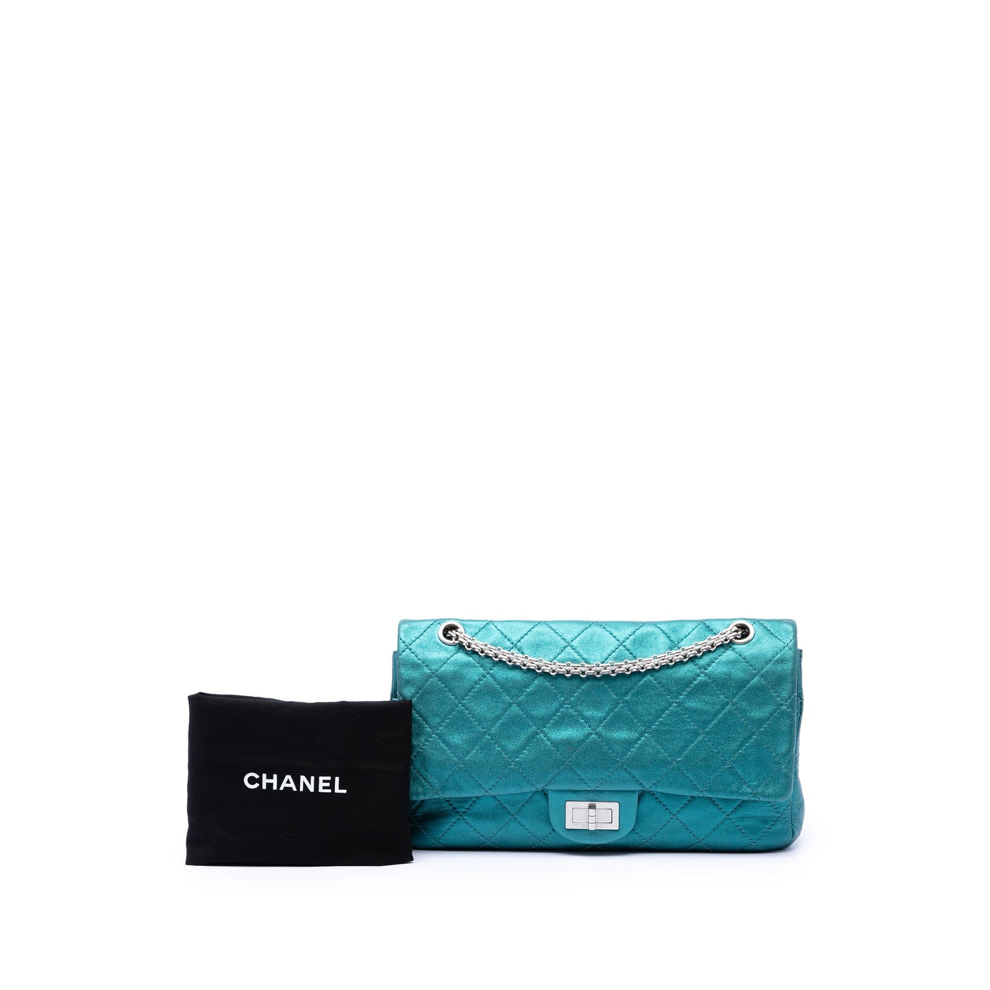 Chanel Quilted Metallic Lambskin Reissue 2.55 Double Flap 227