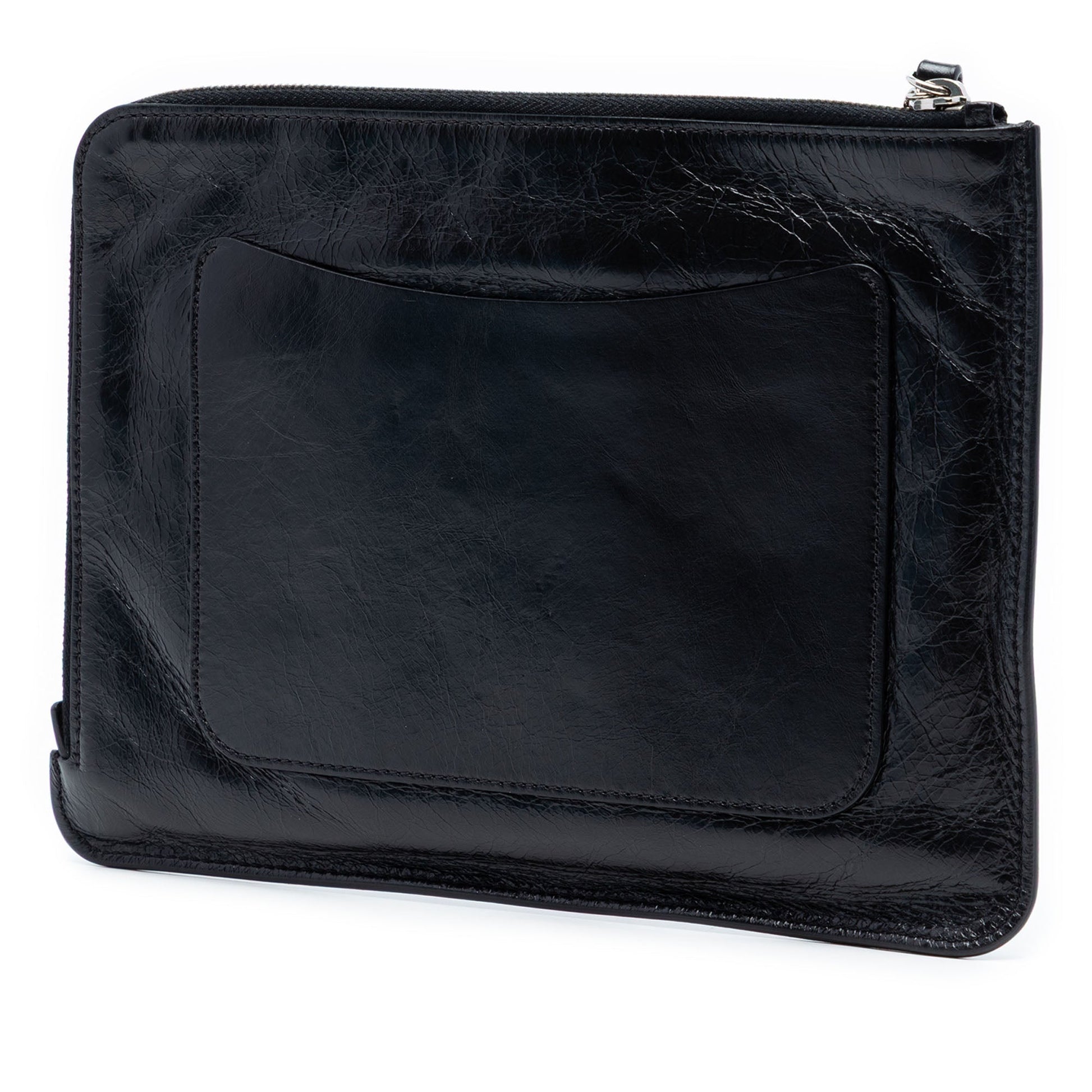 Distressed Calfskin Je Ne Suis Pas En Solde Clutch