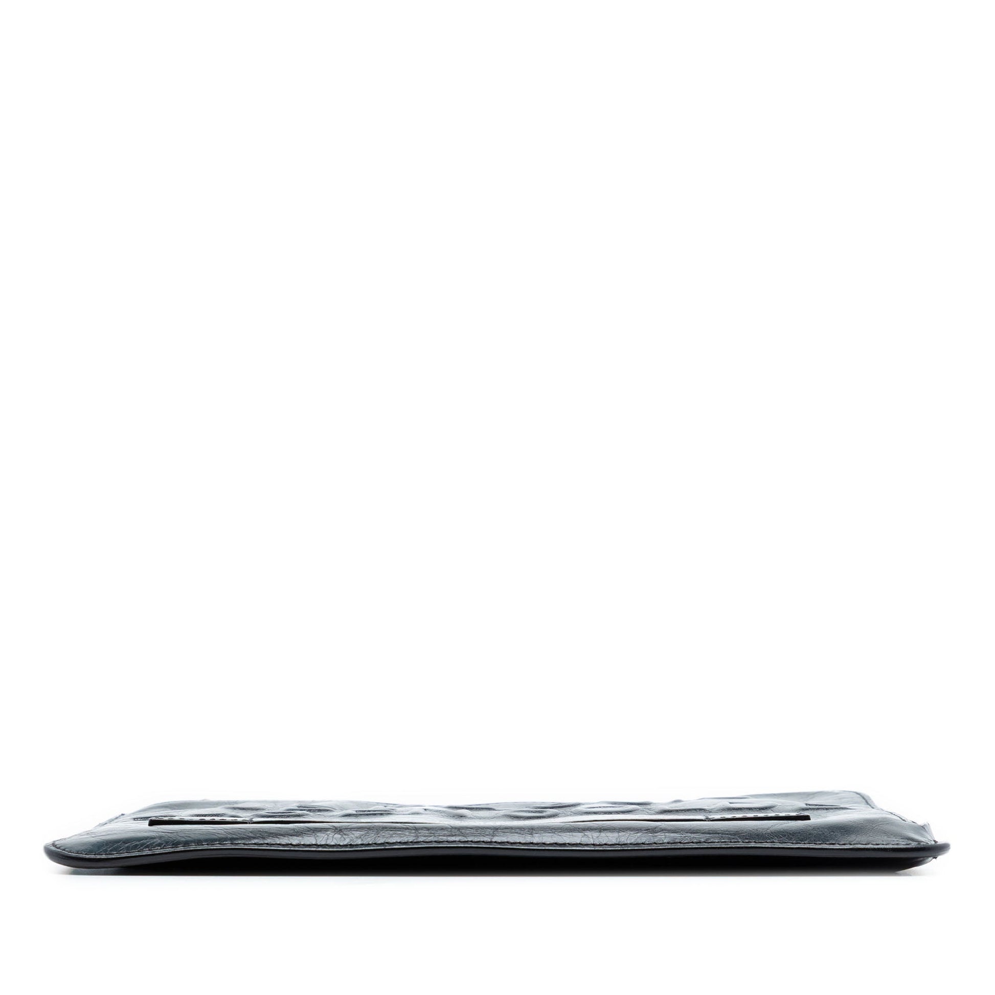 Distressed Calfskin Je Ne Suis Pas En Solde Clutch