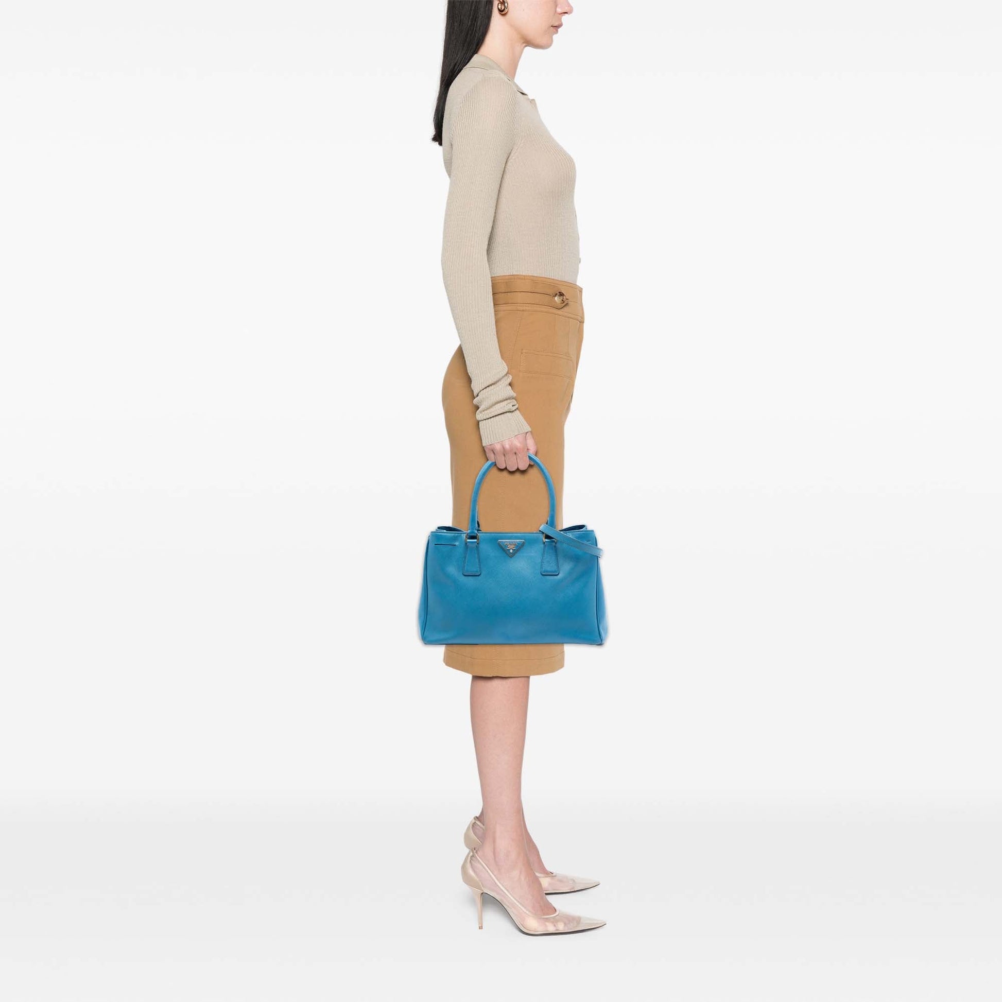 Prada Medium Saffiano Lux Galleria Satchel