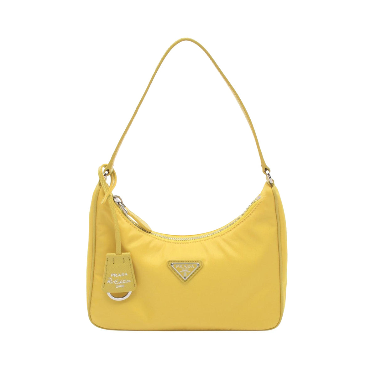 Prada Mini Tessuto Re Edition 2005 Satchel — Yellow