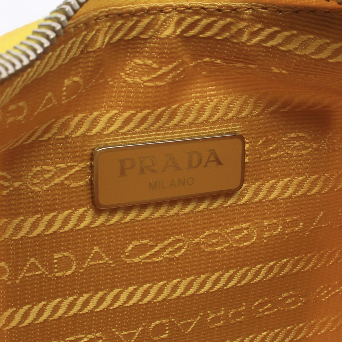 Prada Mini Tessuto Re Edition 2005 Satchel — Yellow