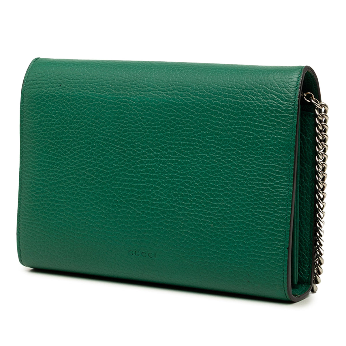 Gucci Calfskin Dionysus Wallet on Chain — Green