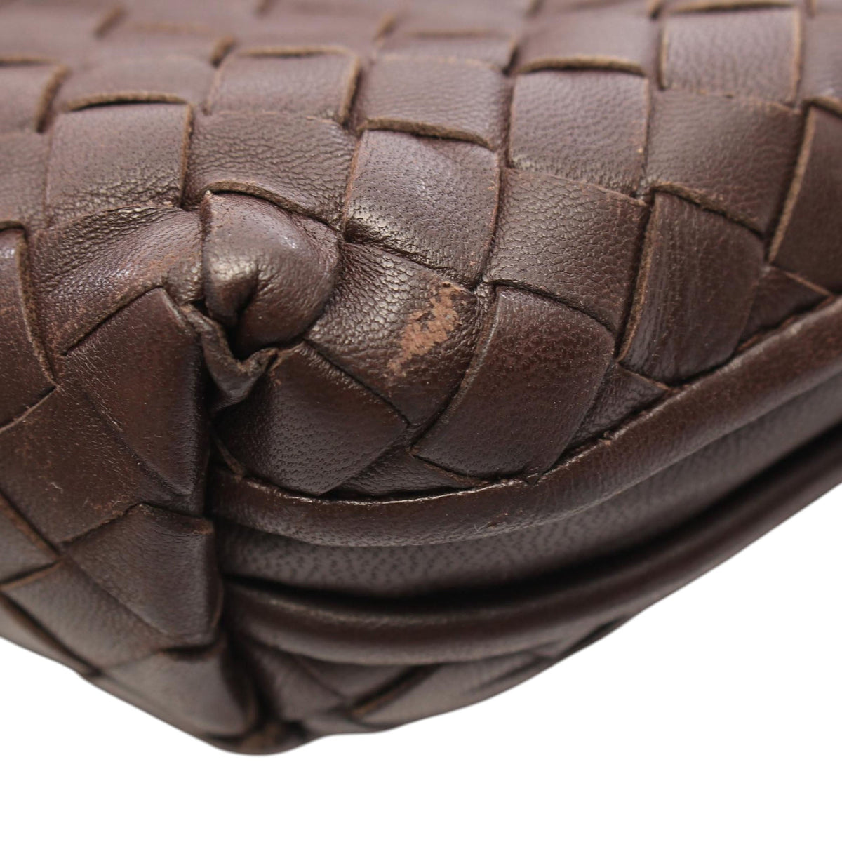 Bottega Veneta Nappa Intrecciato Nodini Crossbody — Brown