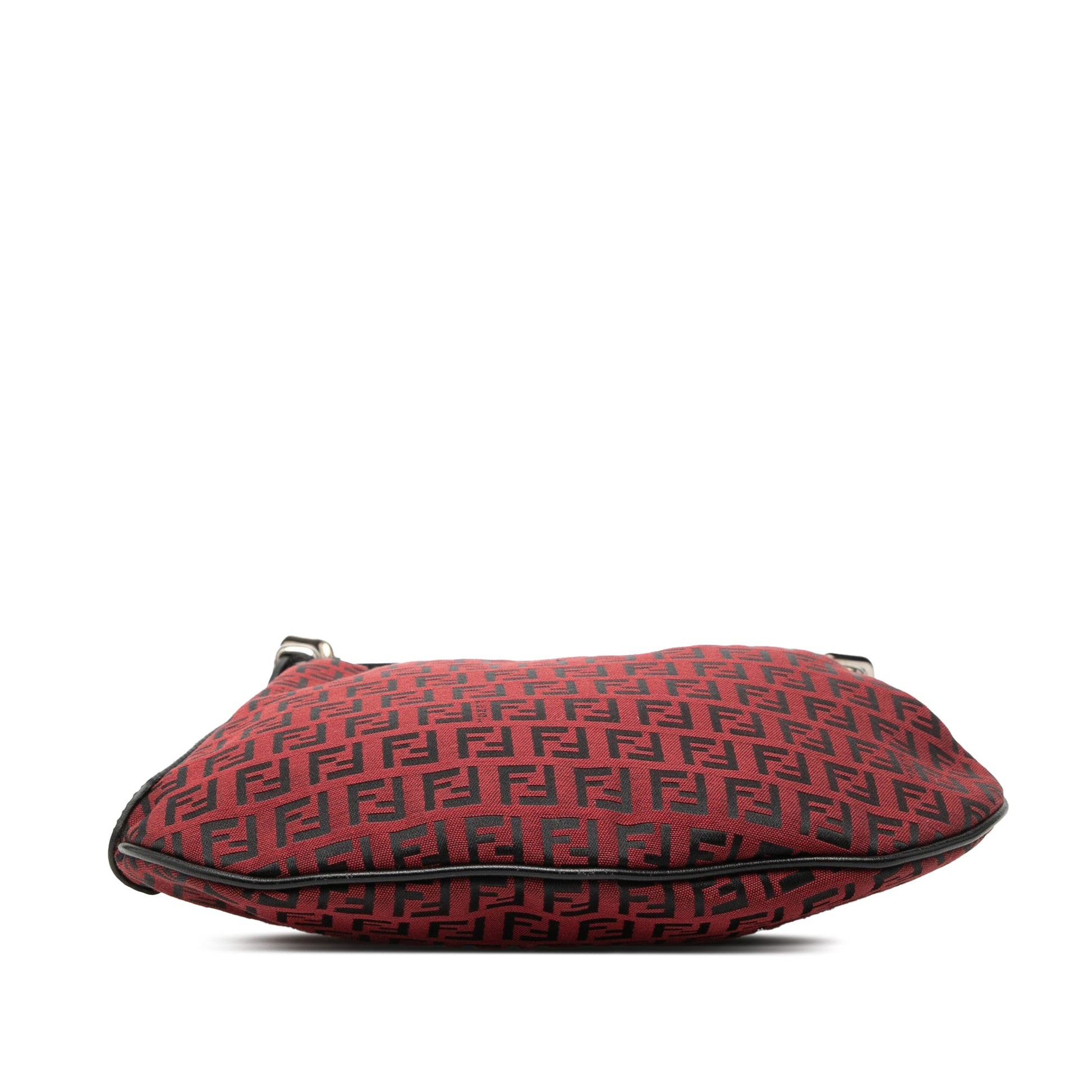 Fendi Zucchino Canvas Oyster Shoulder Bag