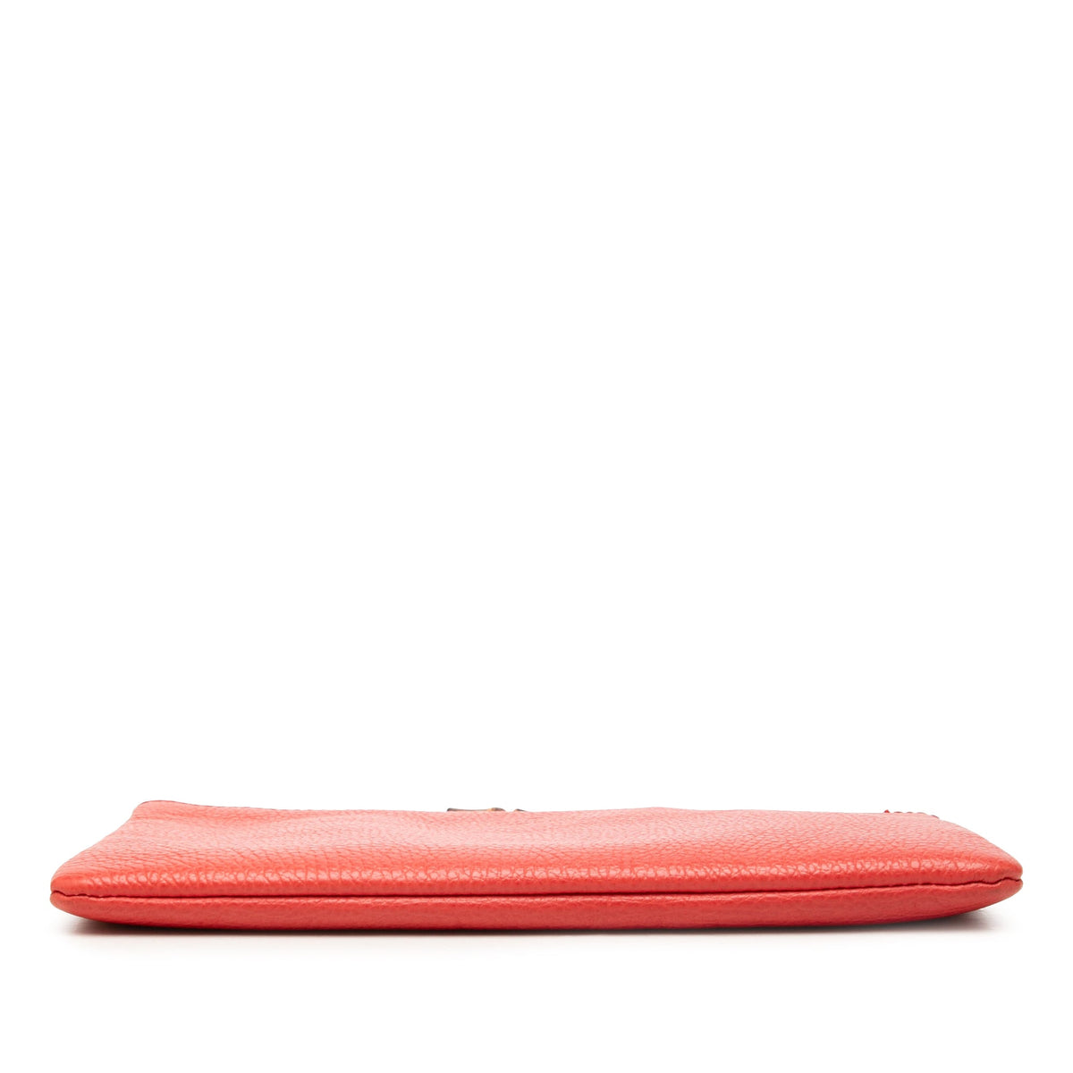 Gucci Calfskin Bamboo Clutch — Red