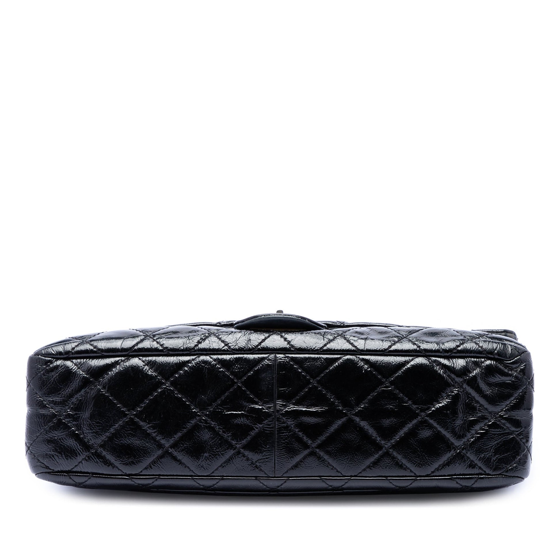Chanel Quilted Crinkled Patent Reissue 2.55 Double Flap 227