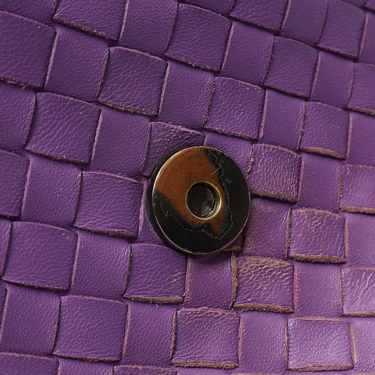 Bottega Veneta Baby Nappa Intrecciato Olimpia — Purple