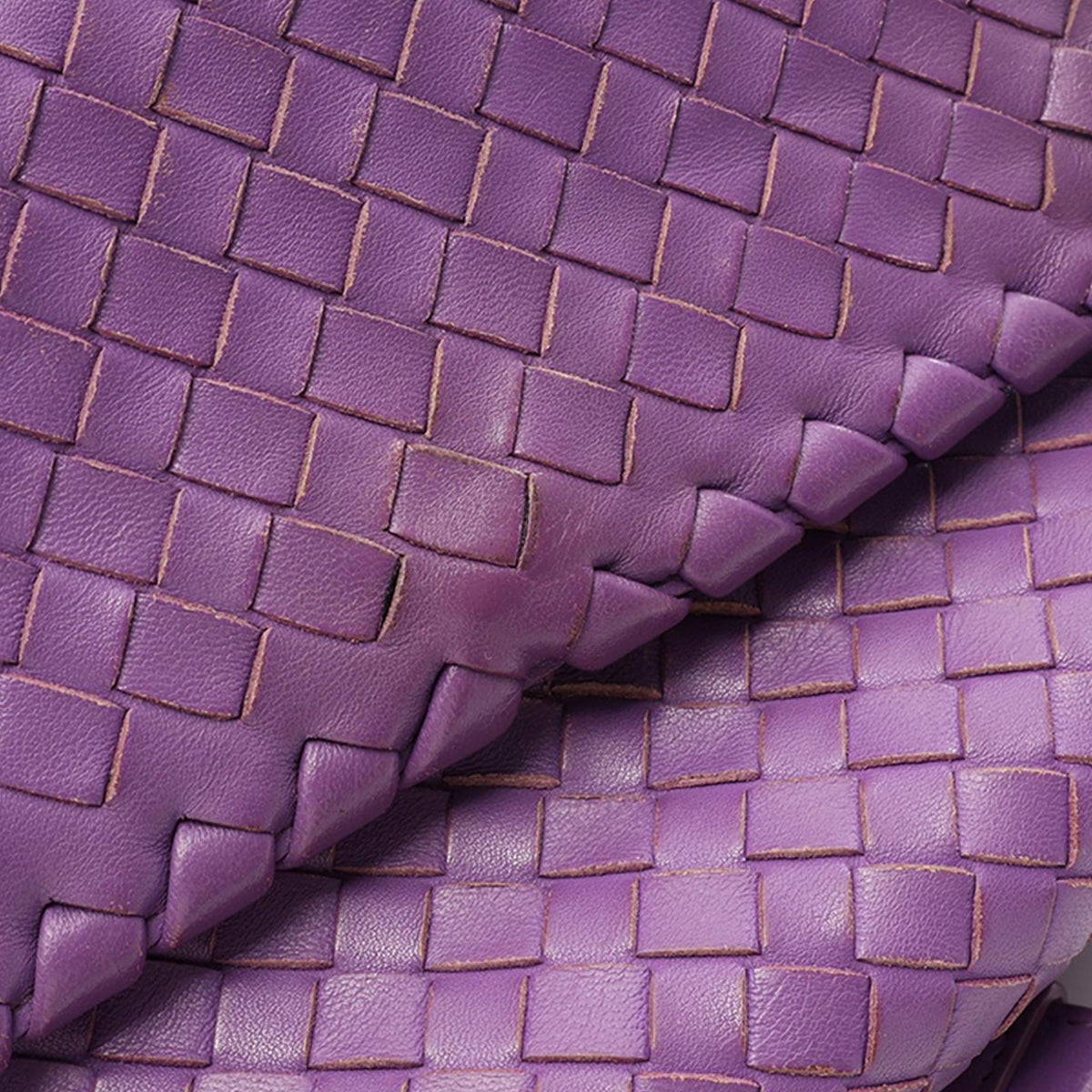 Bottega Veneta Baby Nappa Intrecciato Olimpia — Purple