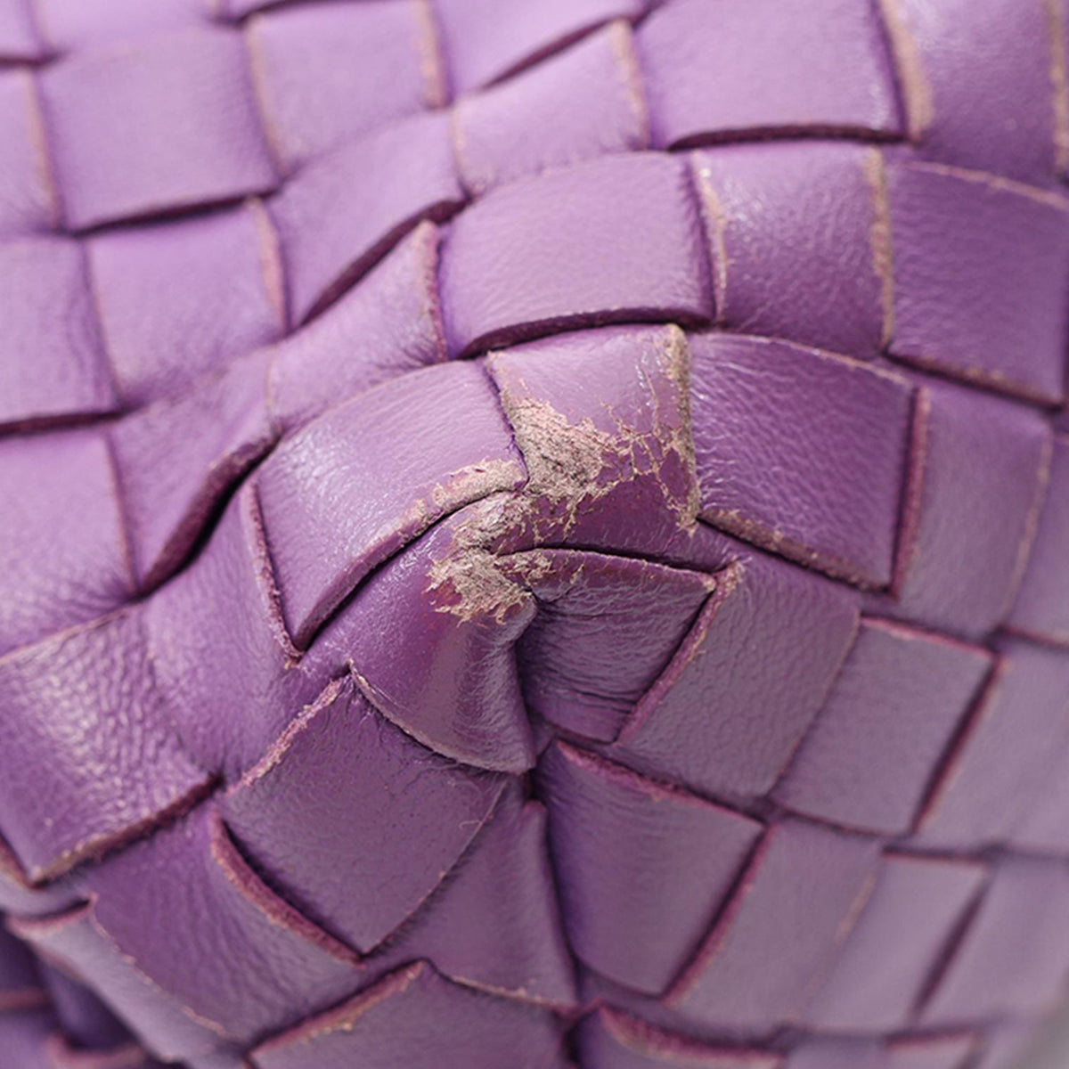 Bottega Veneta Baby Nappa Intrecciato Olimpia — Purple