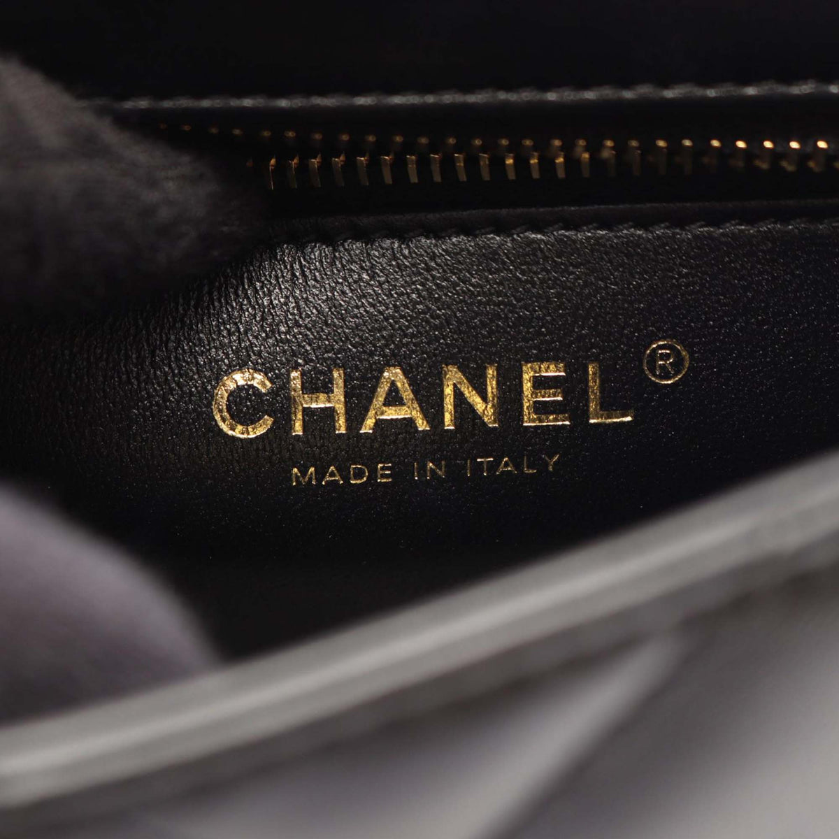 Chanel Small Quilted Lambskin Resin Top Handle Flap — Black