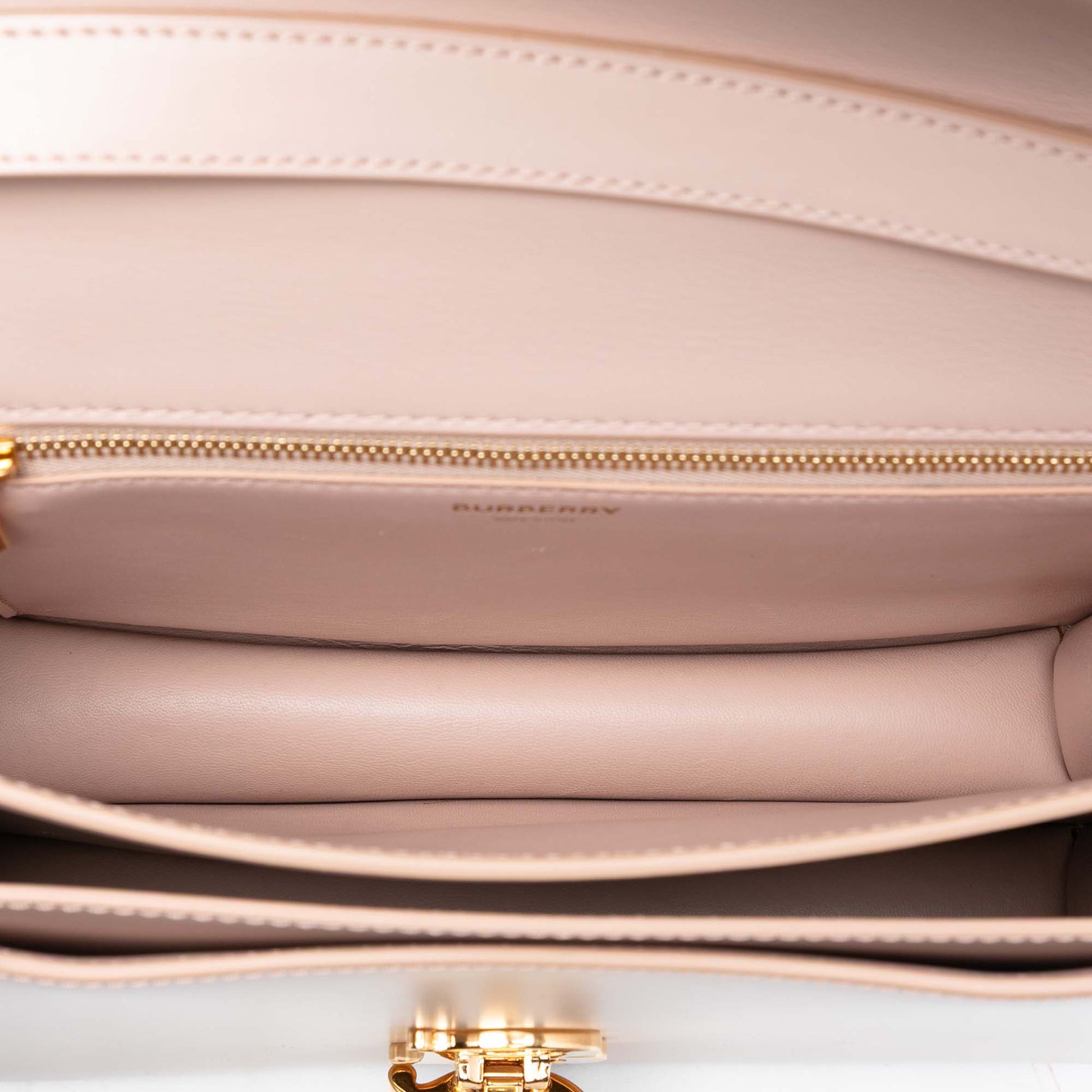 Burberry Medium Smooth Calfskin TB Monogram Crossbody