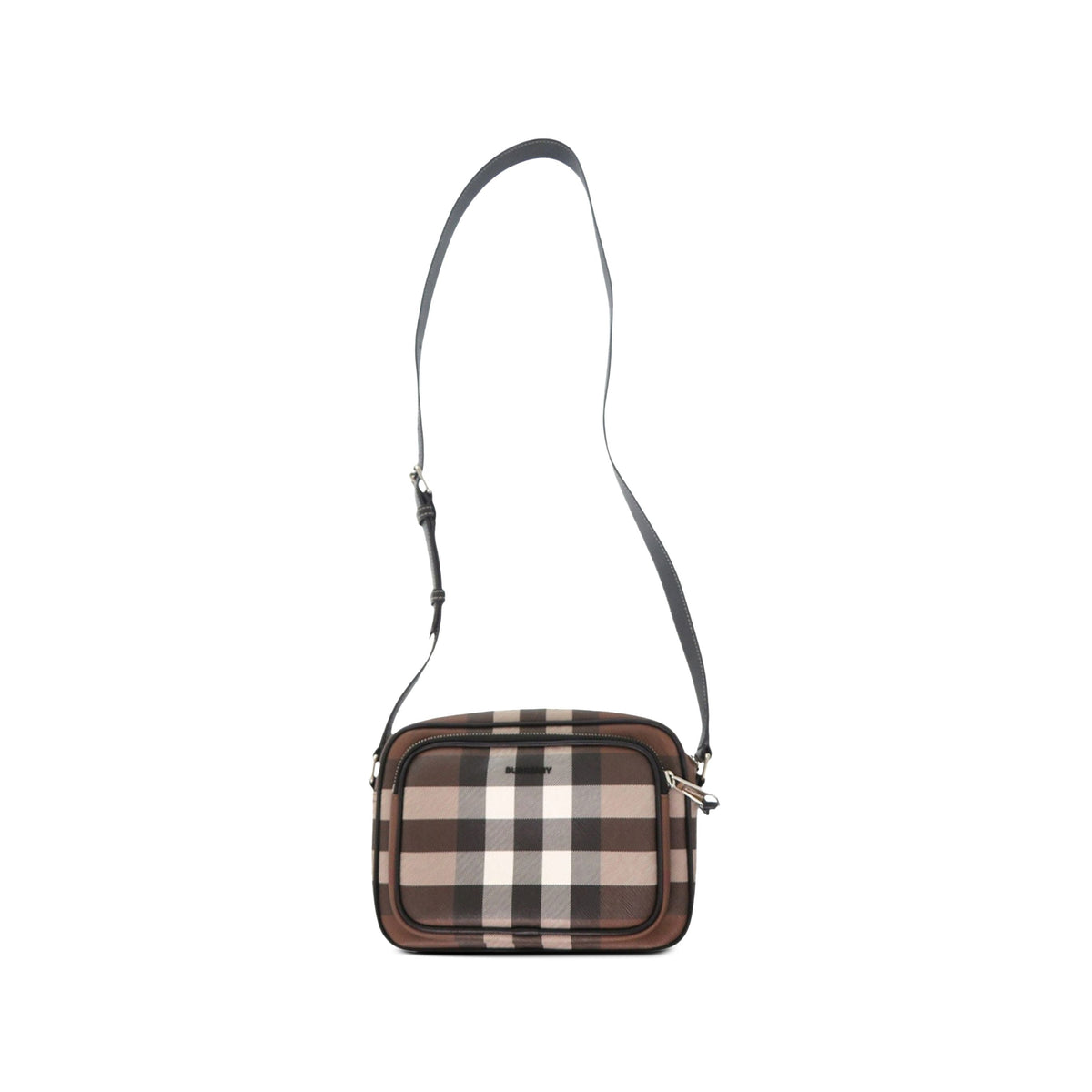 Burberry Paddy Check Crossbody Bag — Brown