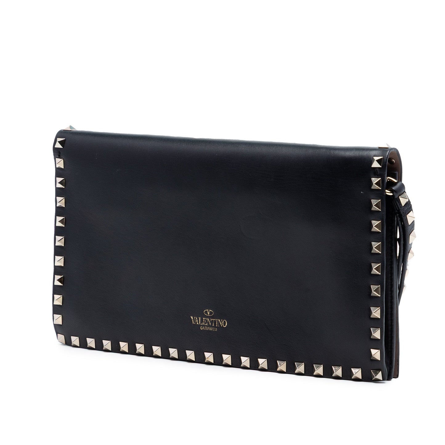 Valentino Nappa Rockstud Wristlet Clutch