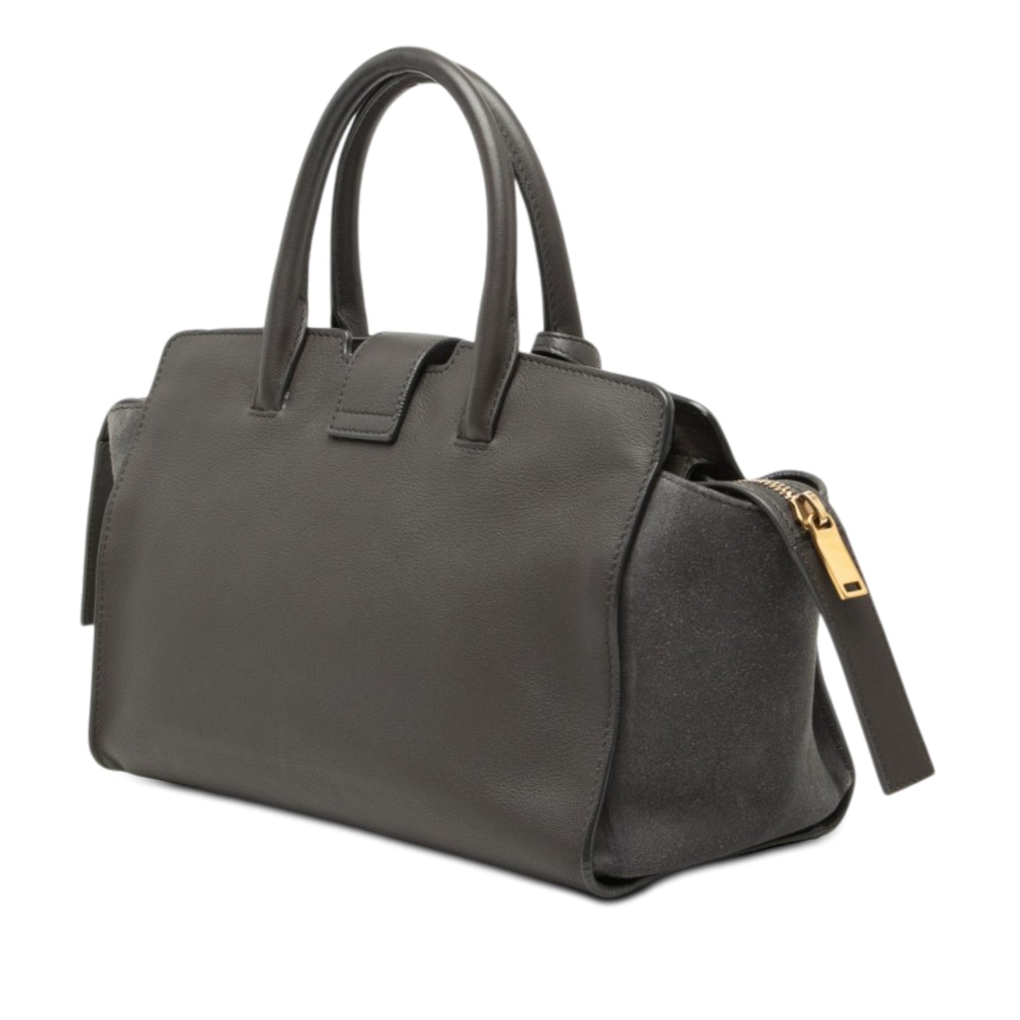 Saint Laurent Baby Leather Monogram Downtown Cabas Satchel