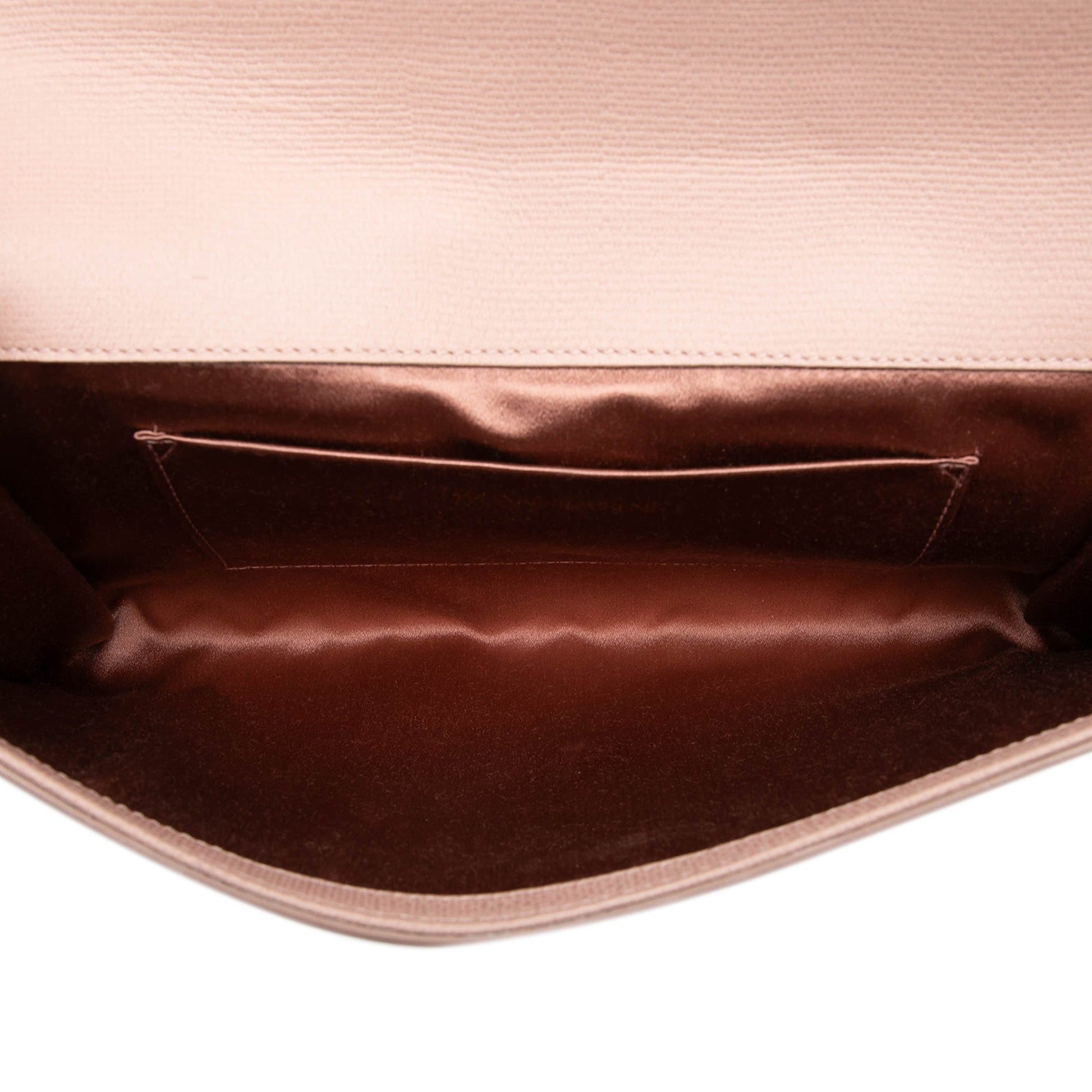 Saint Laurent Textured Leather Chyc Ligne Clutch