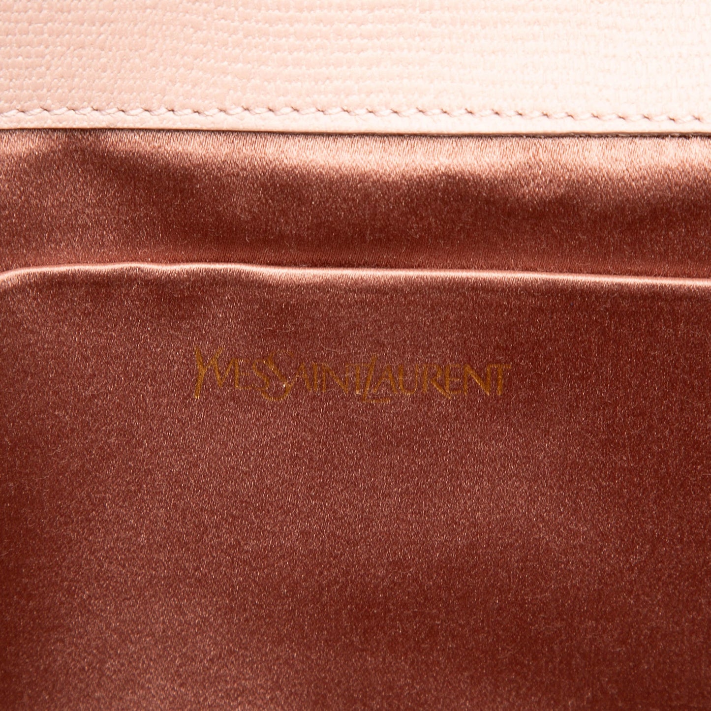 Saint Laurent Textured Leather Chyc Ligne Clutch