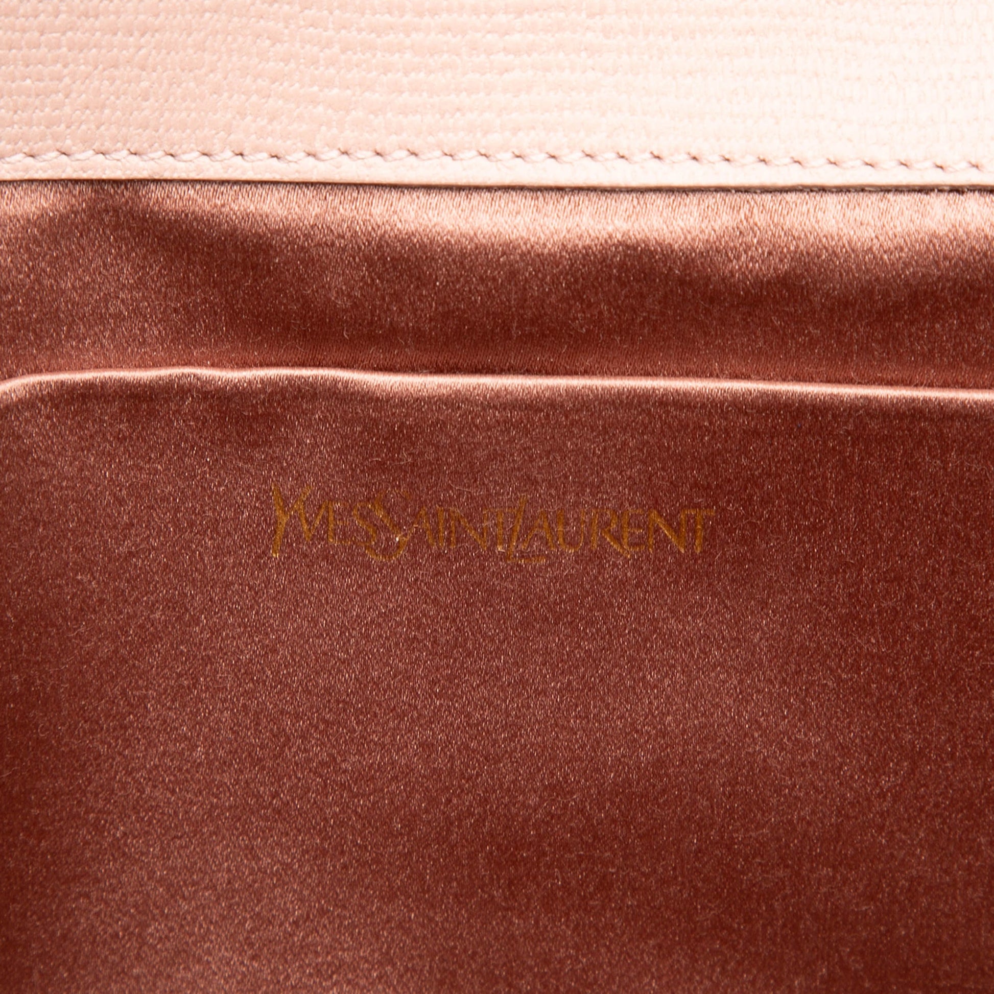 Saint Laurent Textured Leather Chyc Ligne Clutch