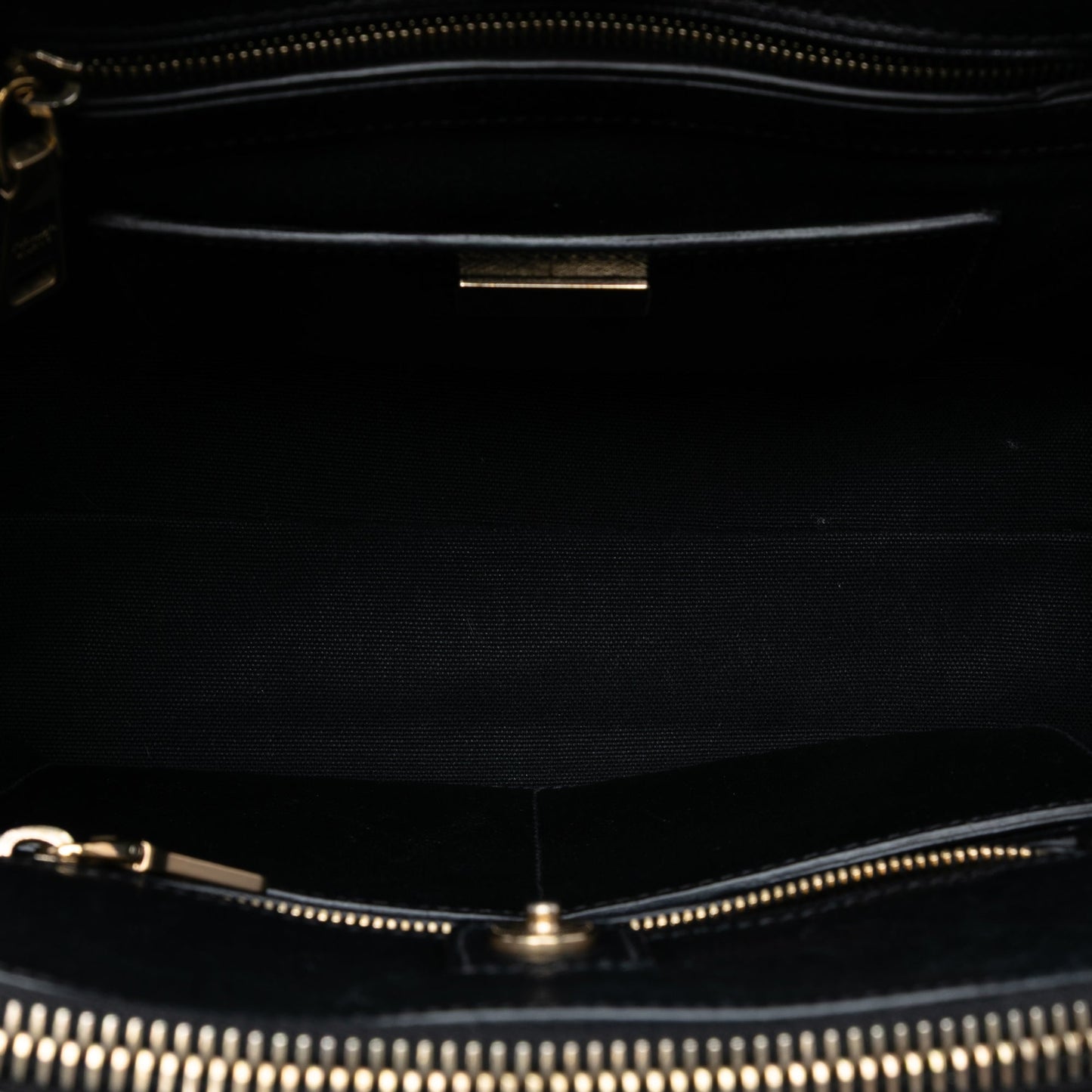 Bicolor Saffiano Trimmed City Calf Double Zip Satchel