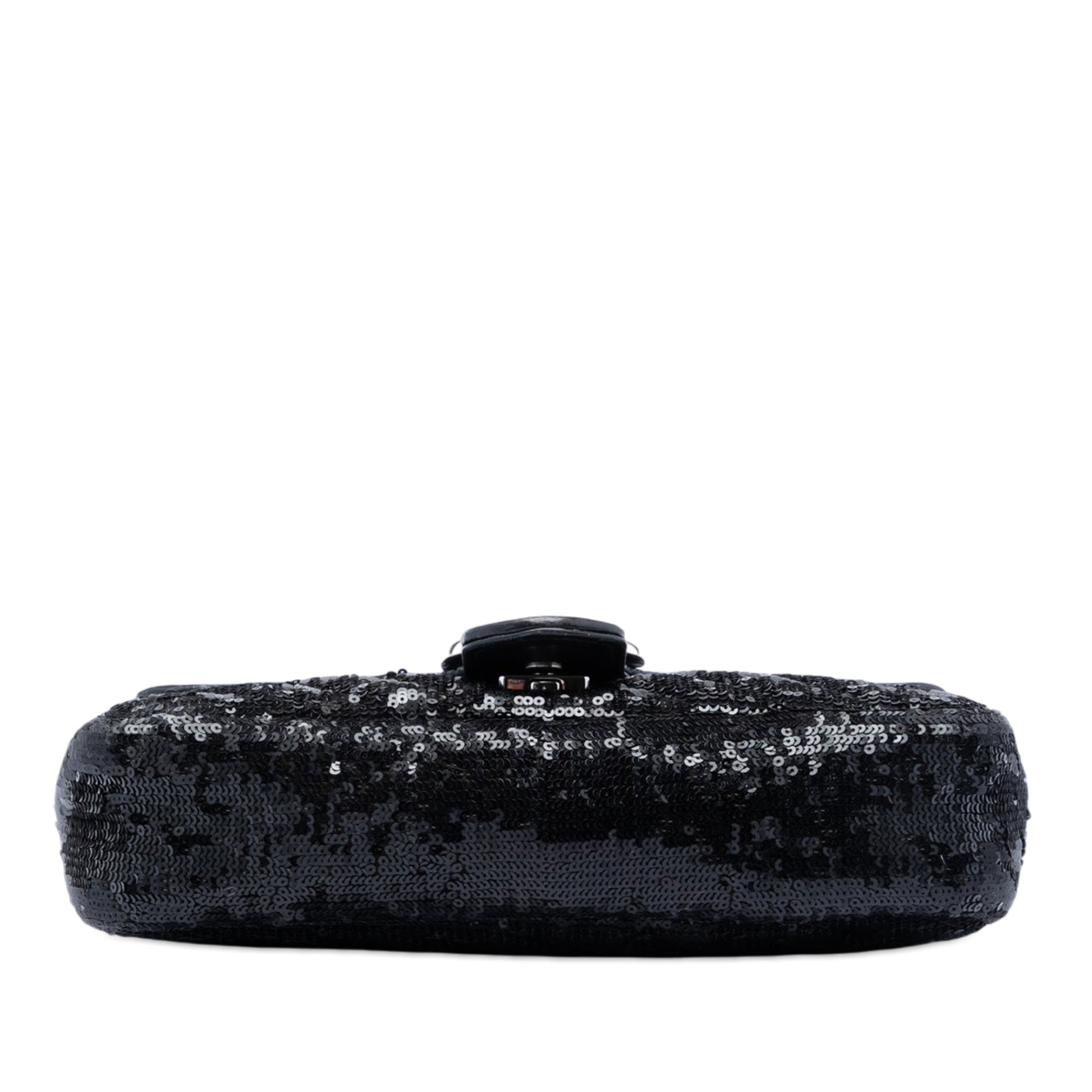 Gucci Medium GG Marmont Matelasse Sequin and Leather Shoulder Bag