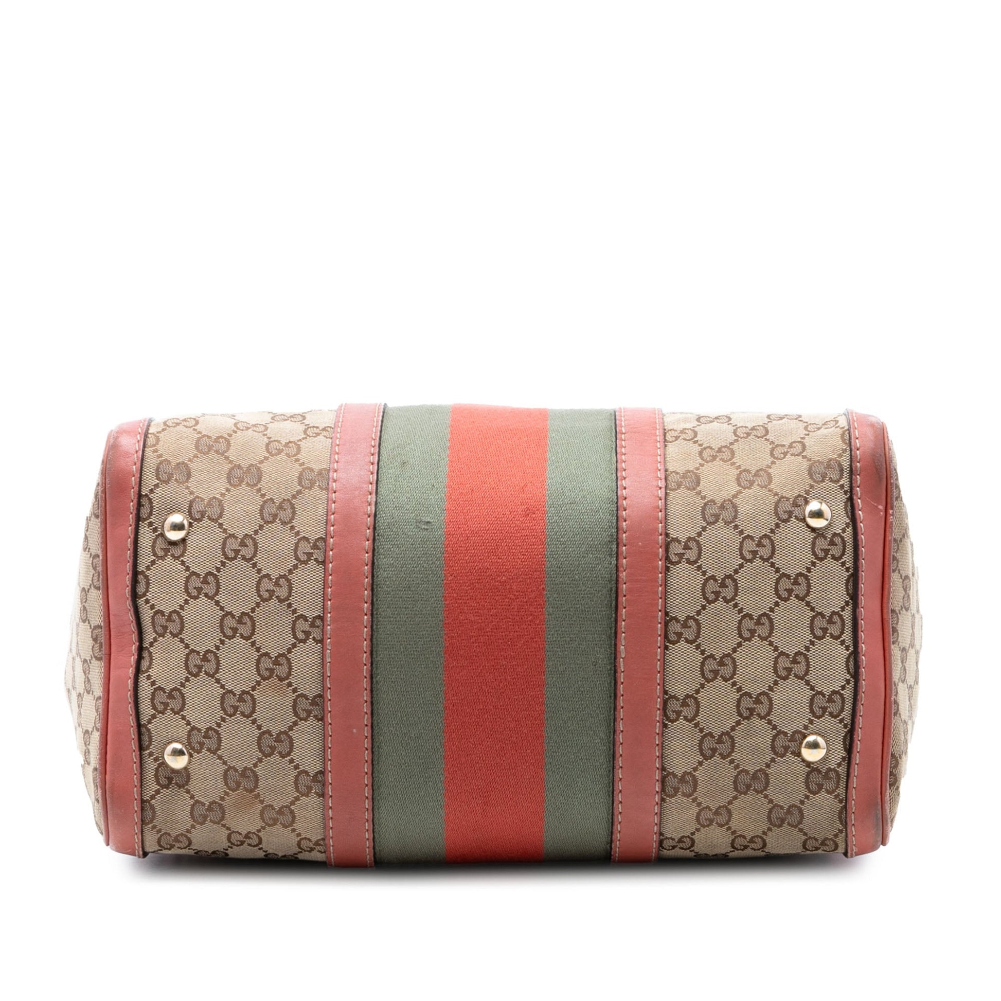 Gucci Medium GG Canvas Web Joy Boston Bag