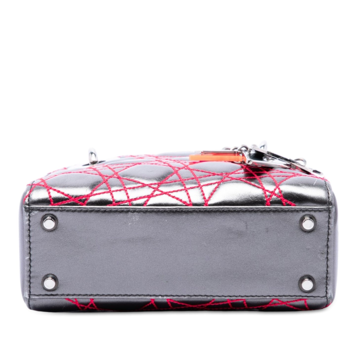 Dior Anselm Reyle Mini Metallic Lambskin Cannage Lady Dior
