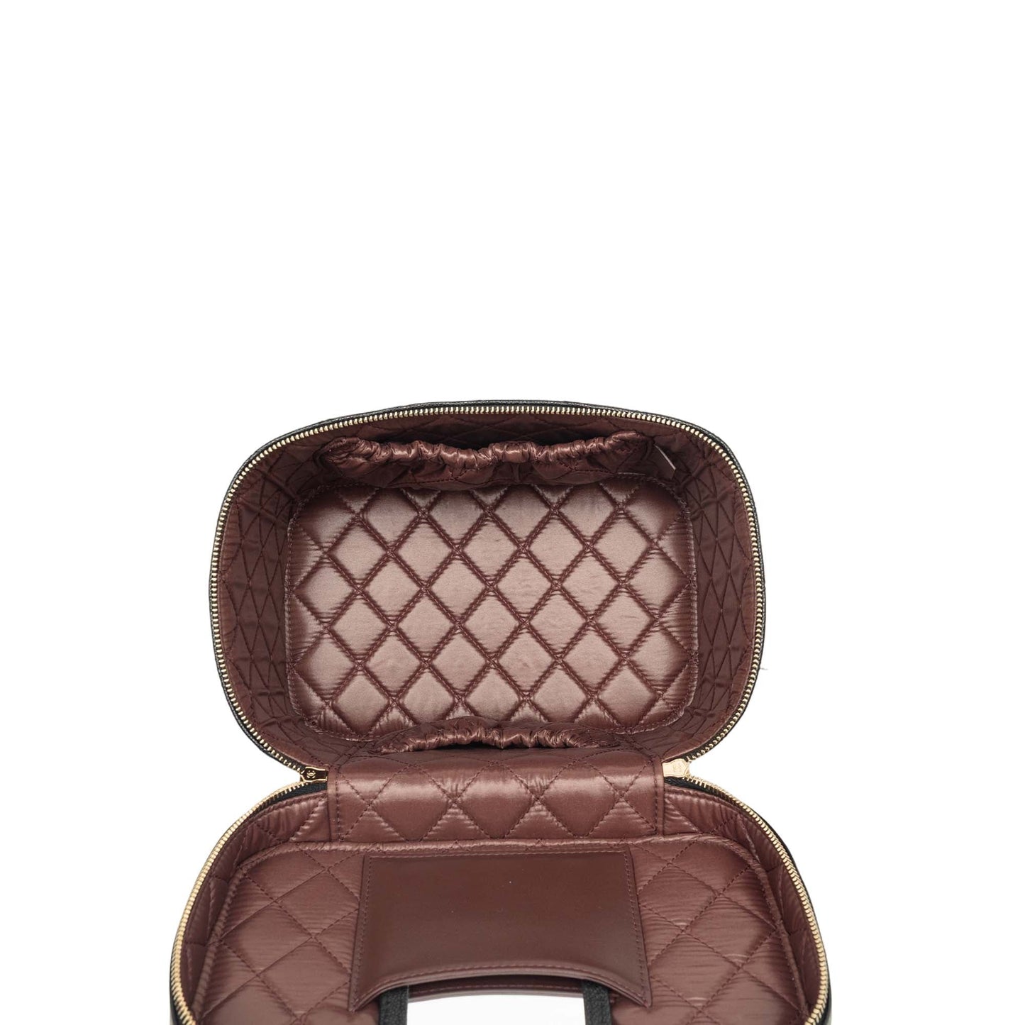 Chanel Medium CC Quilted  Caviar Vanity Case