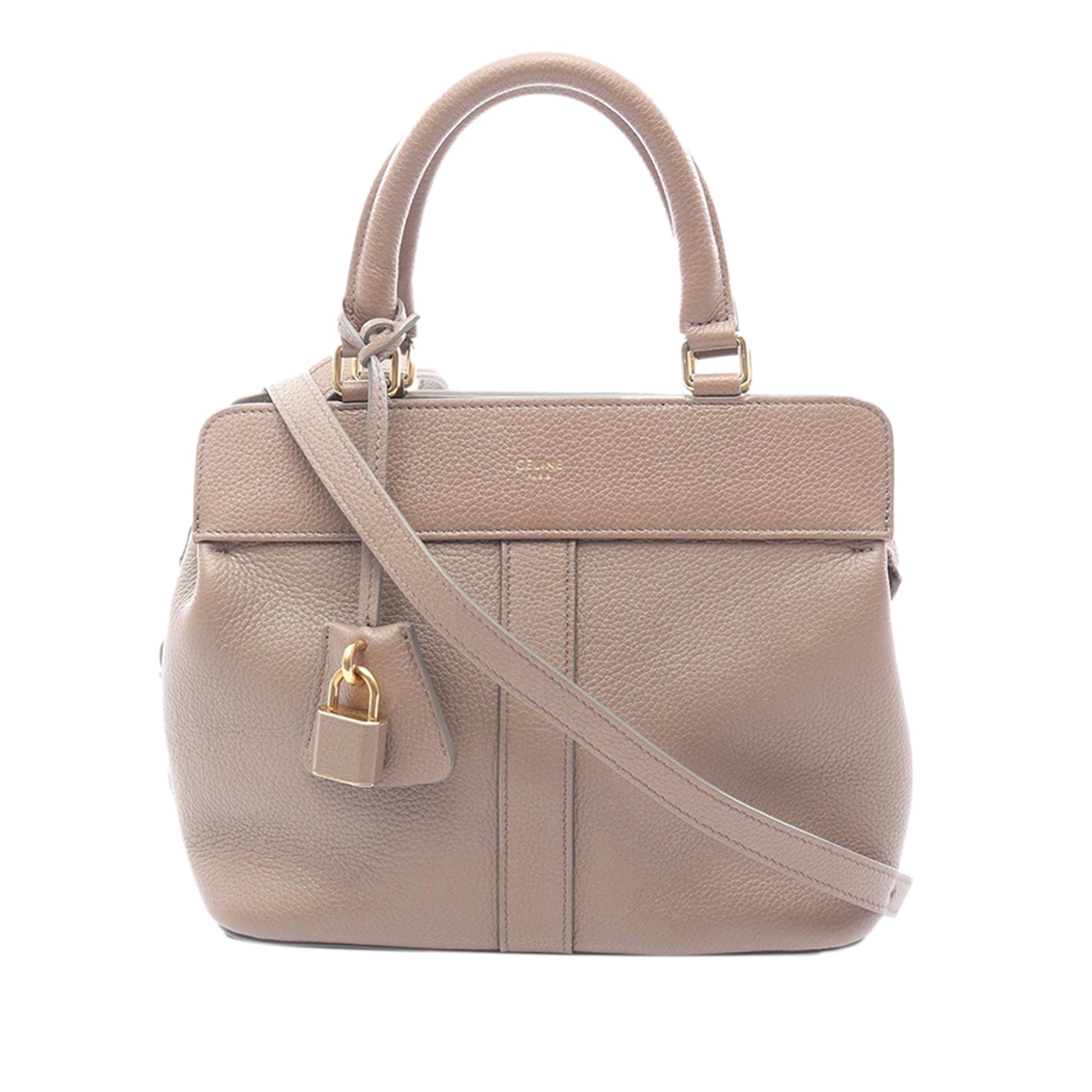 Celine Small Cabas de France Leather Satchel