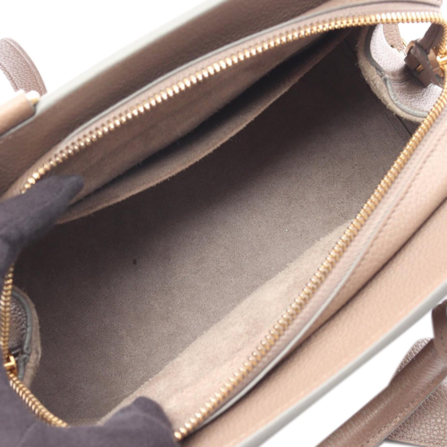 Celine Small Cabas de France Leather Satchel