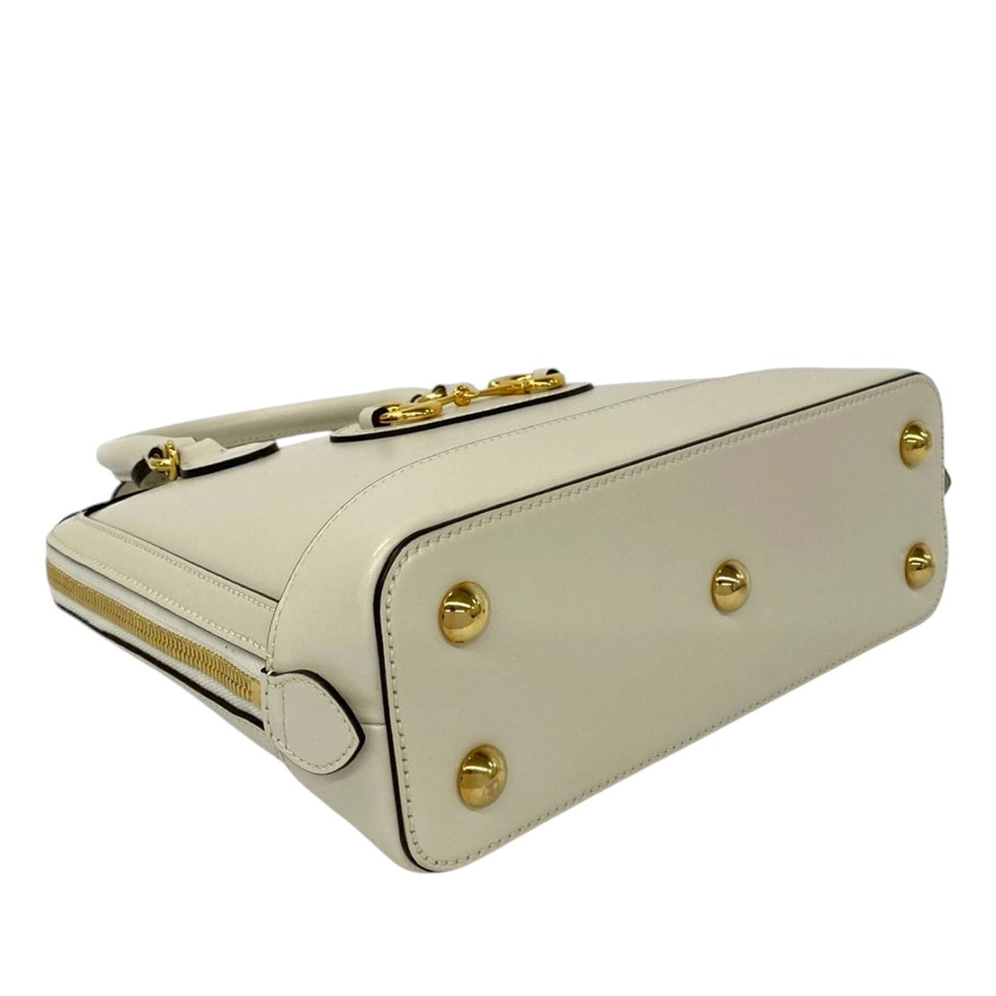 Small Leather Horsebit 1955 Satchel
