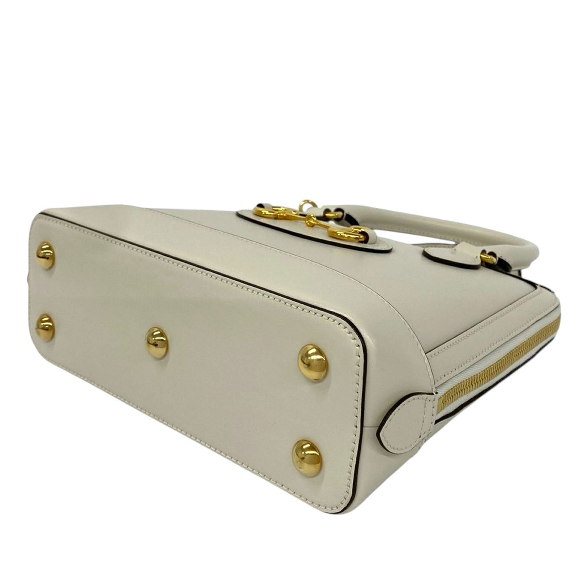 Small Leather Horsebit 1955 Satchel
