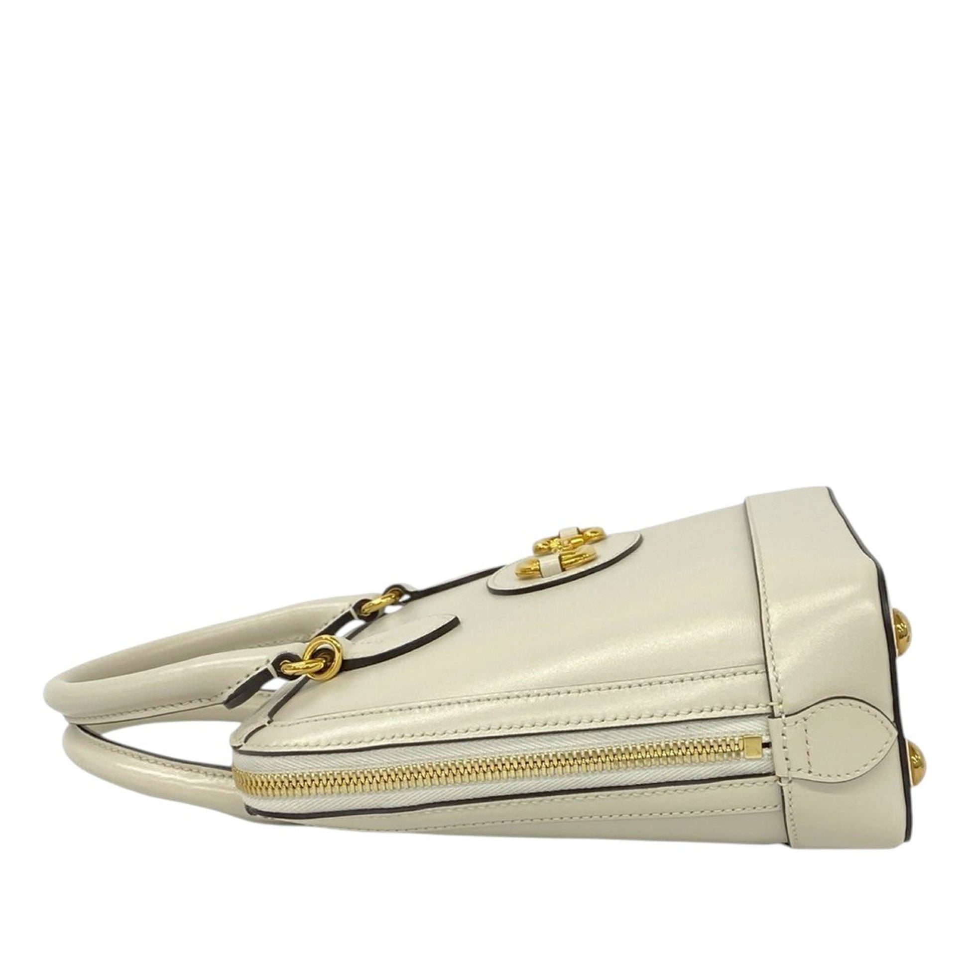 Small Leather Horsebit 1955 Satchel