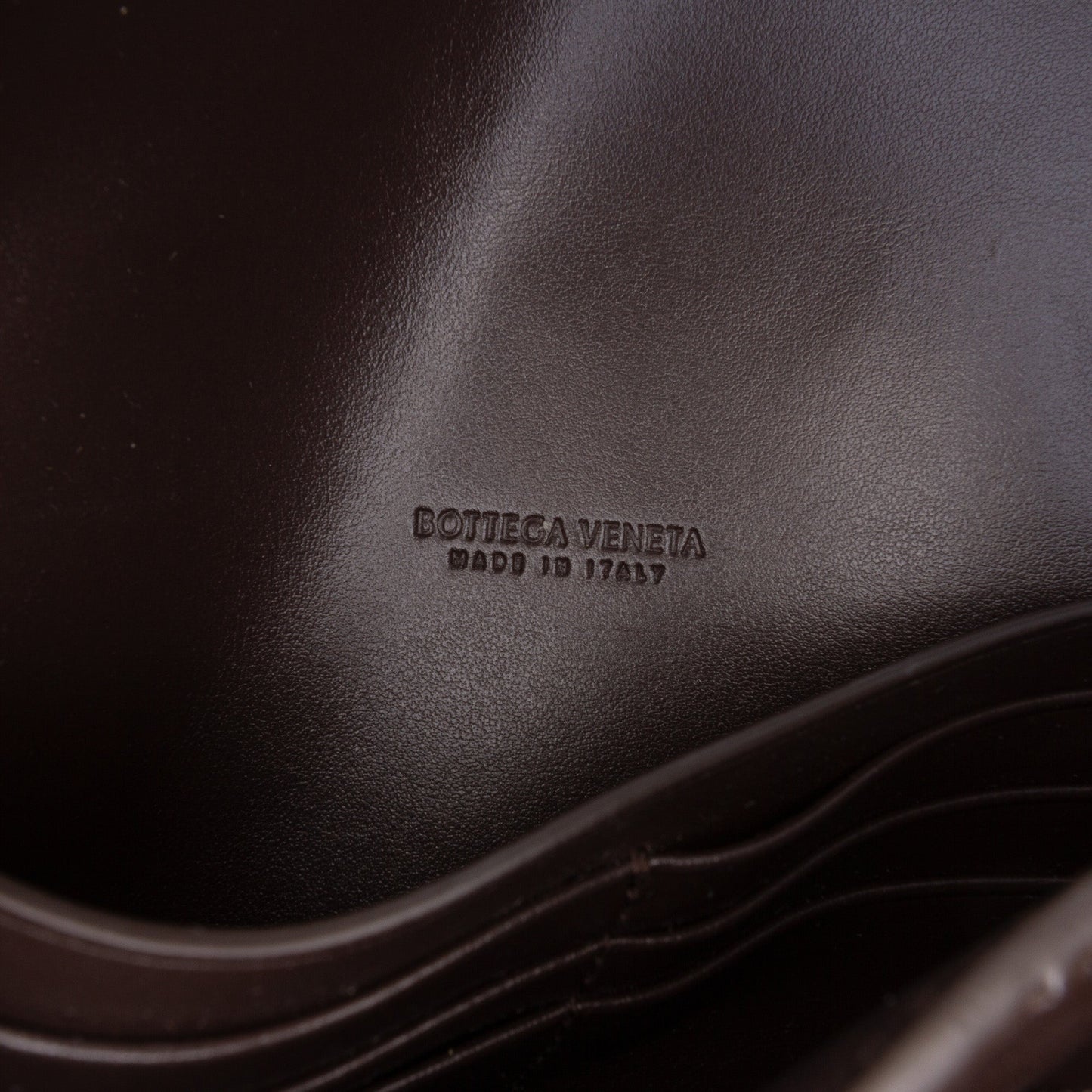 Bottega Veneta Lambskin Intrecciato Andiamo Clutch