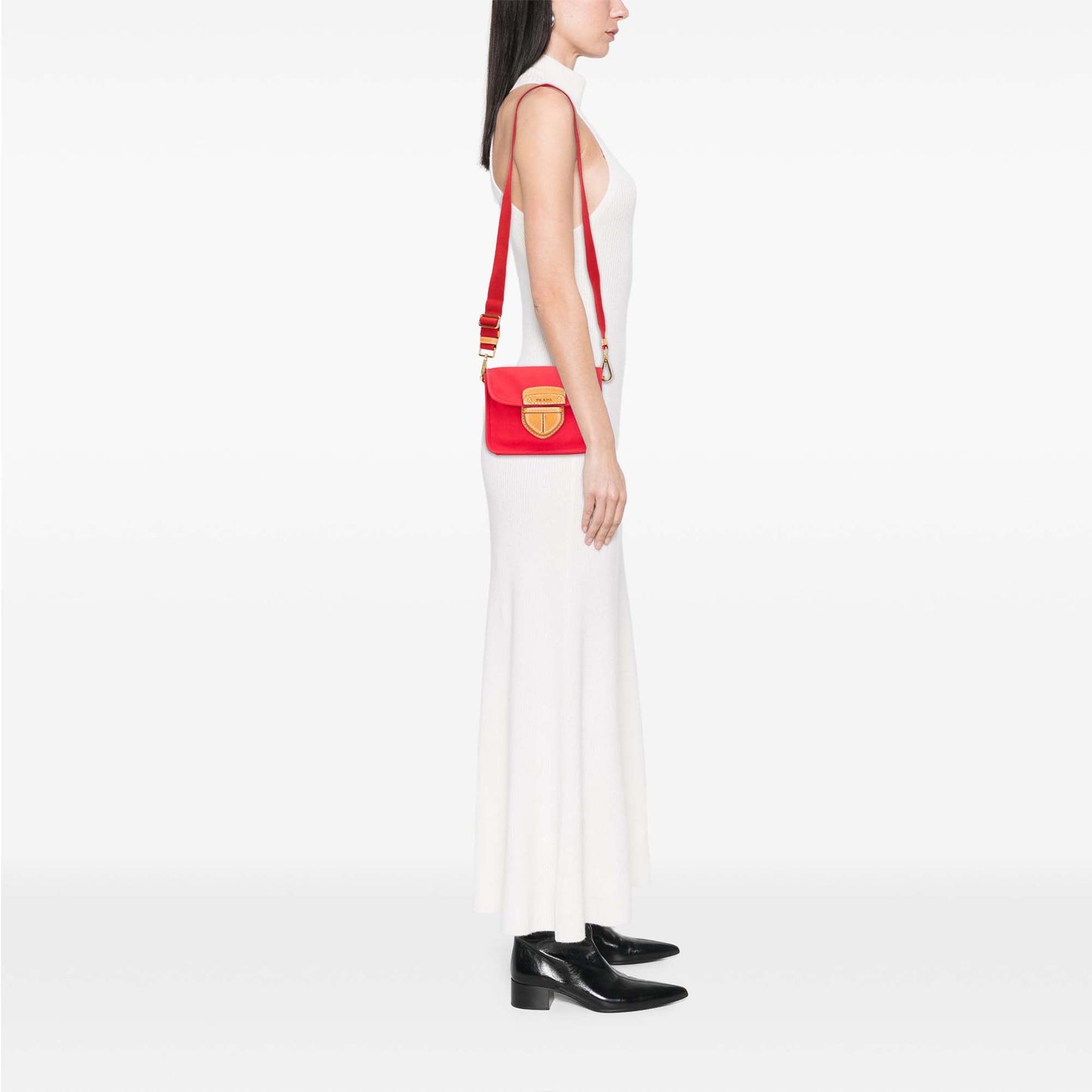 Prada Canapa Righe Crossbody