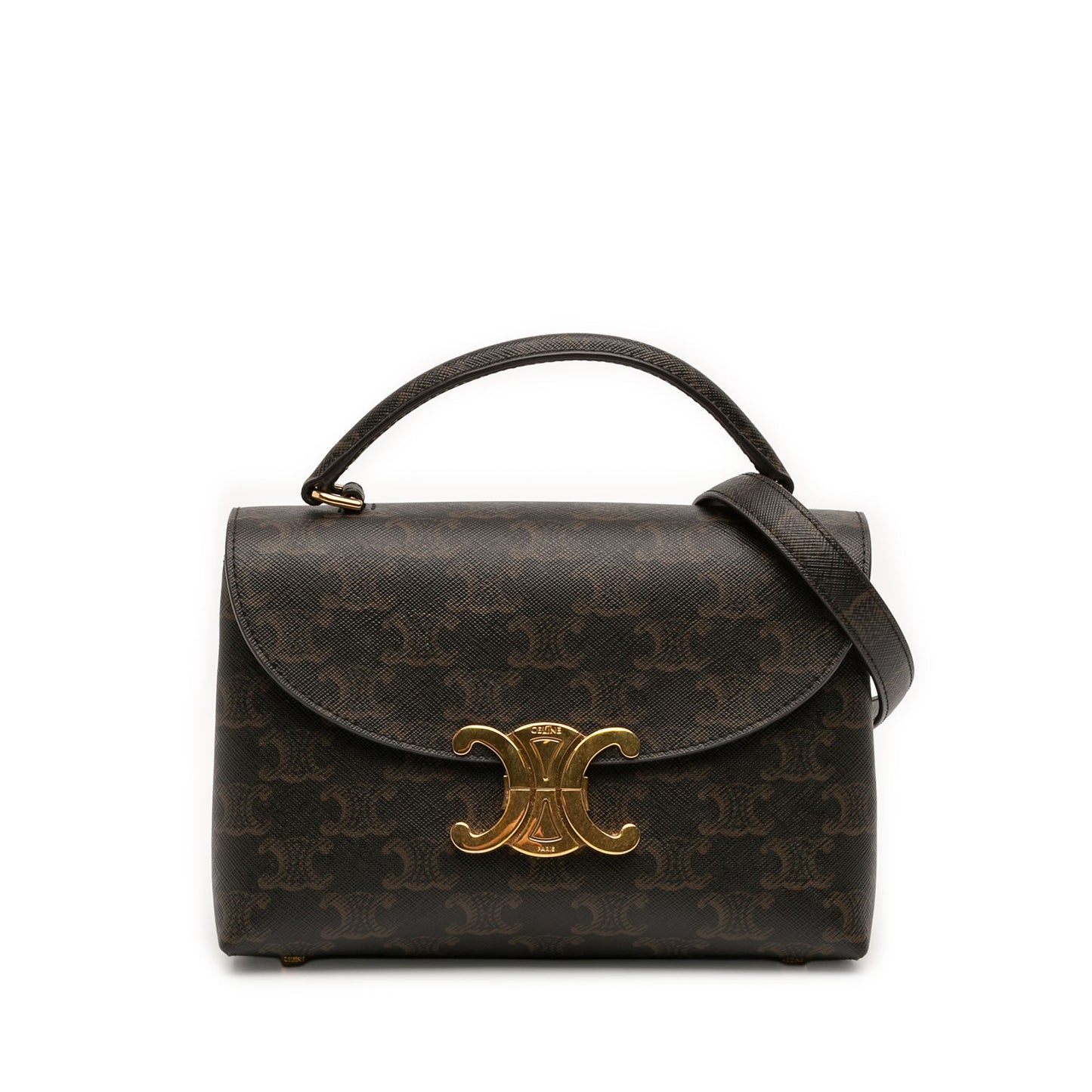Celine Teen Triomphe Coated Canvas Nino Bag