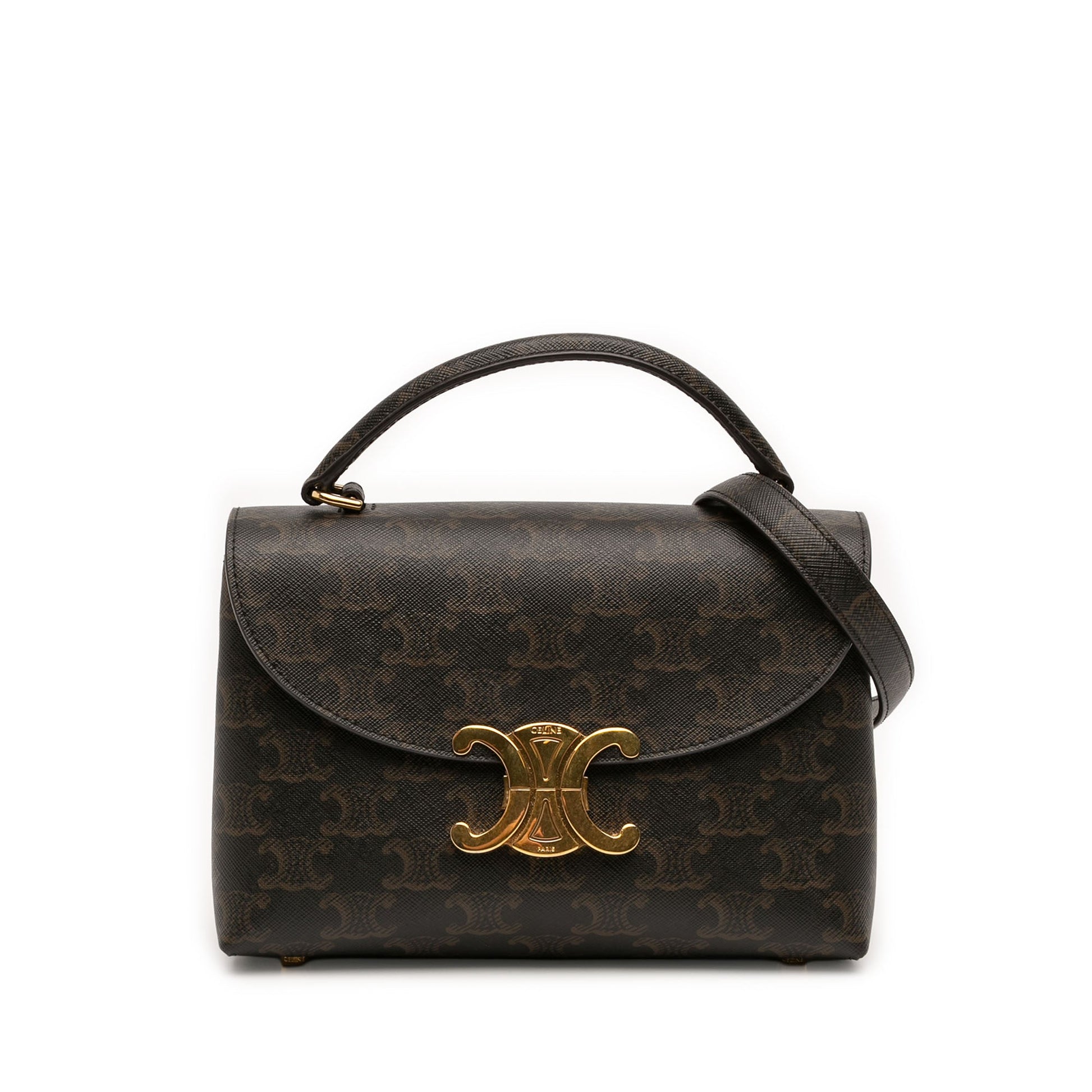 Celine Teen Triomphe Coated Canvas Nino Bag