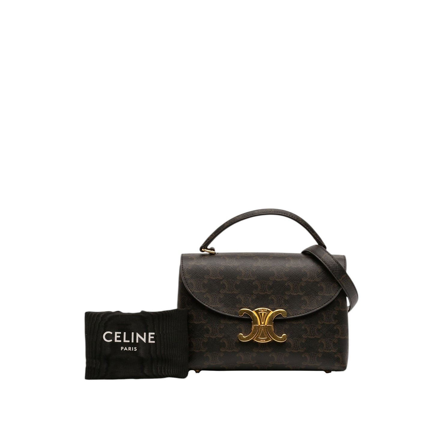 Celine Teen Triomphe Coated Canvas Nino Bag
